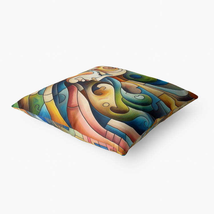 Premium Art Deco Throw Pillow - Hypoallergenic  Stylish Design - Perfect for Any Living Space - Misfit Marketing Design Studios