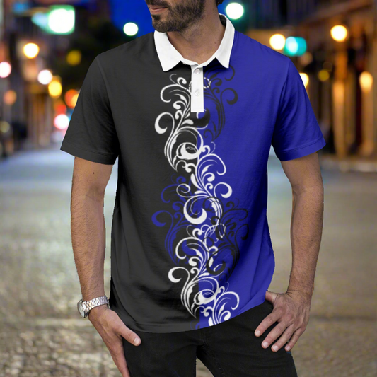 Men's Ebony Blue Polo Shirt