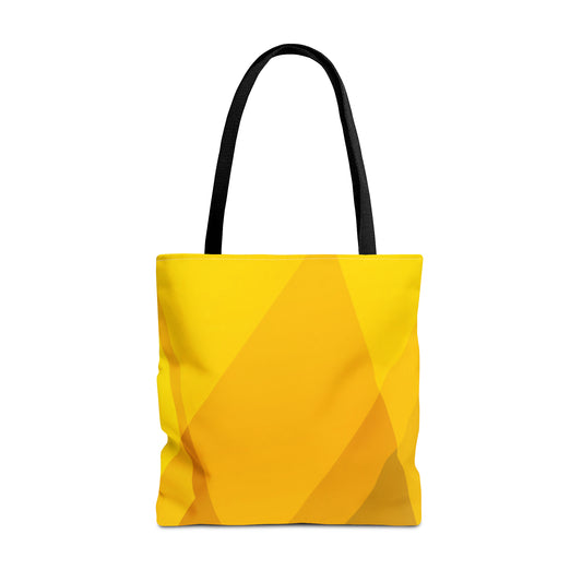 Golden Yellow Abstract Spring Tote - Vibrant Stylish and Perfect for the Season - Misfit Marketing Design Studios