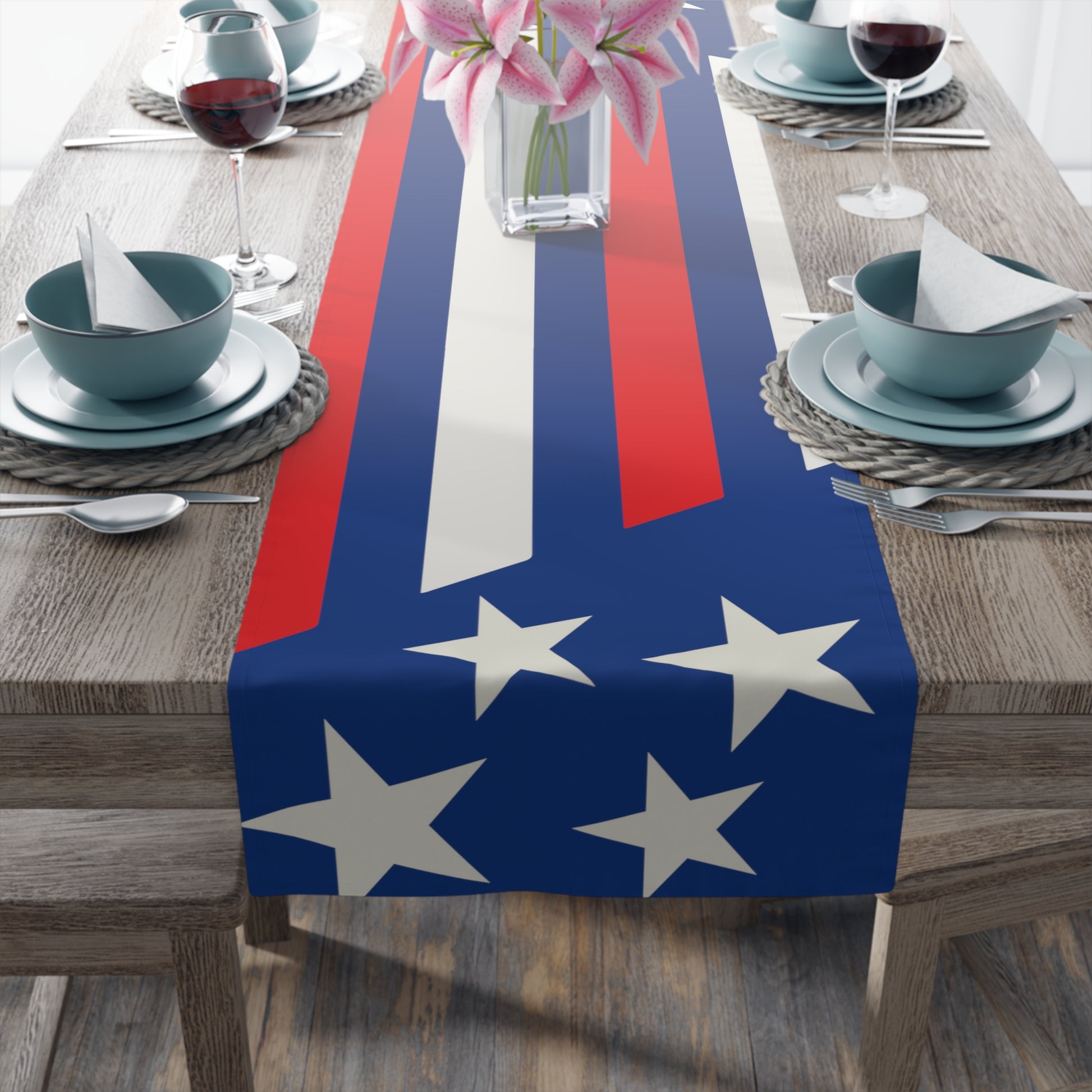 Stars & Stripes Table Runner - Misfit Marketing Designs