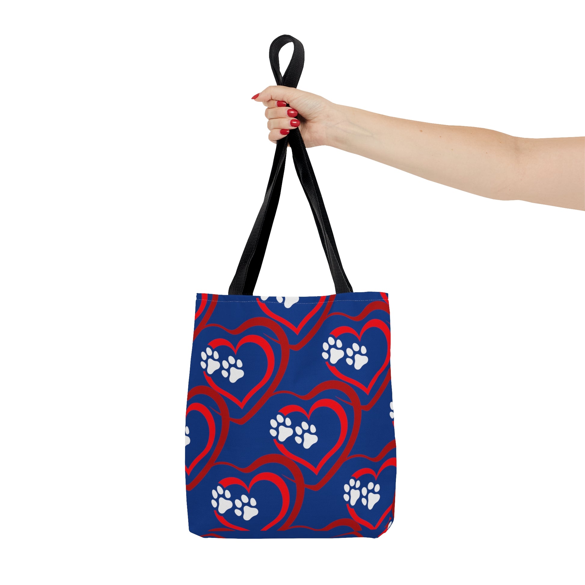 Paw Prints on My Heart Tote Bag - Misfit Marketing Design Studios