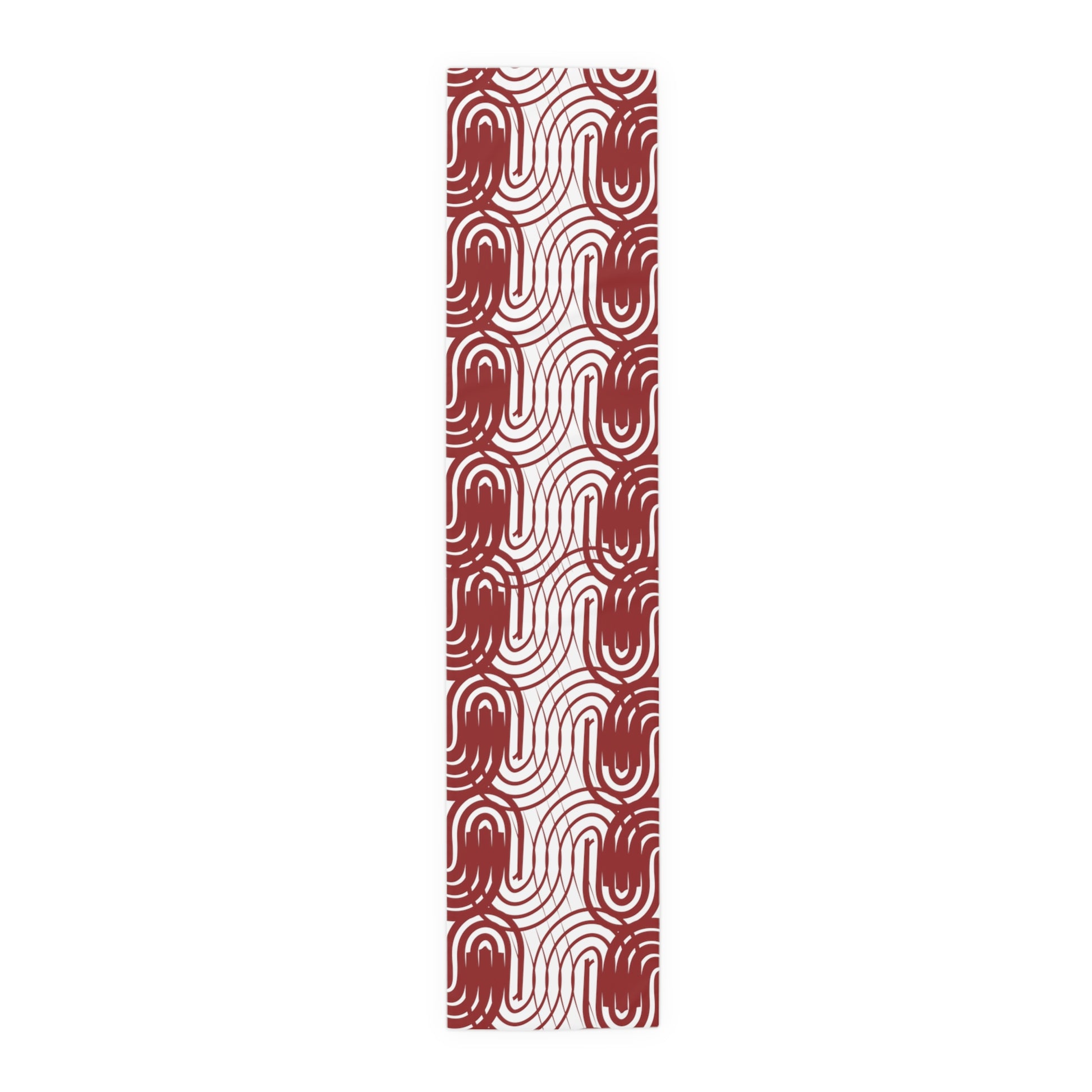 Burgundy Lines Table Runner - Elegant and Stylish - Misfit Marketing Design Studios