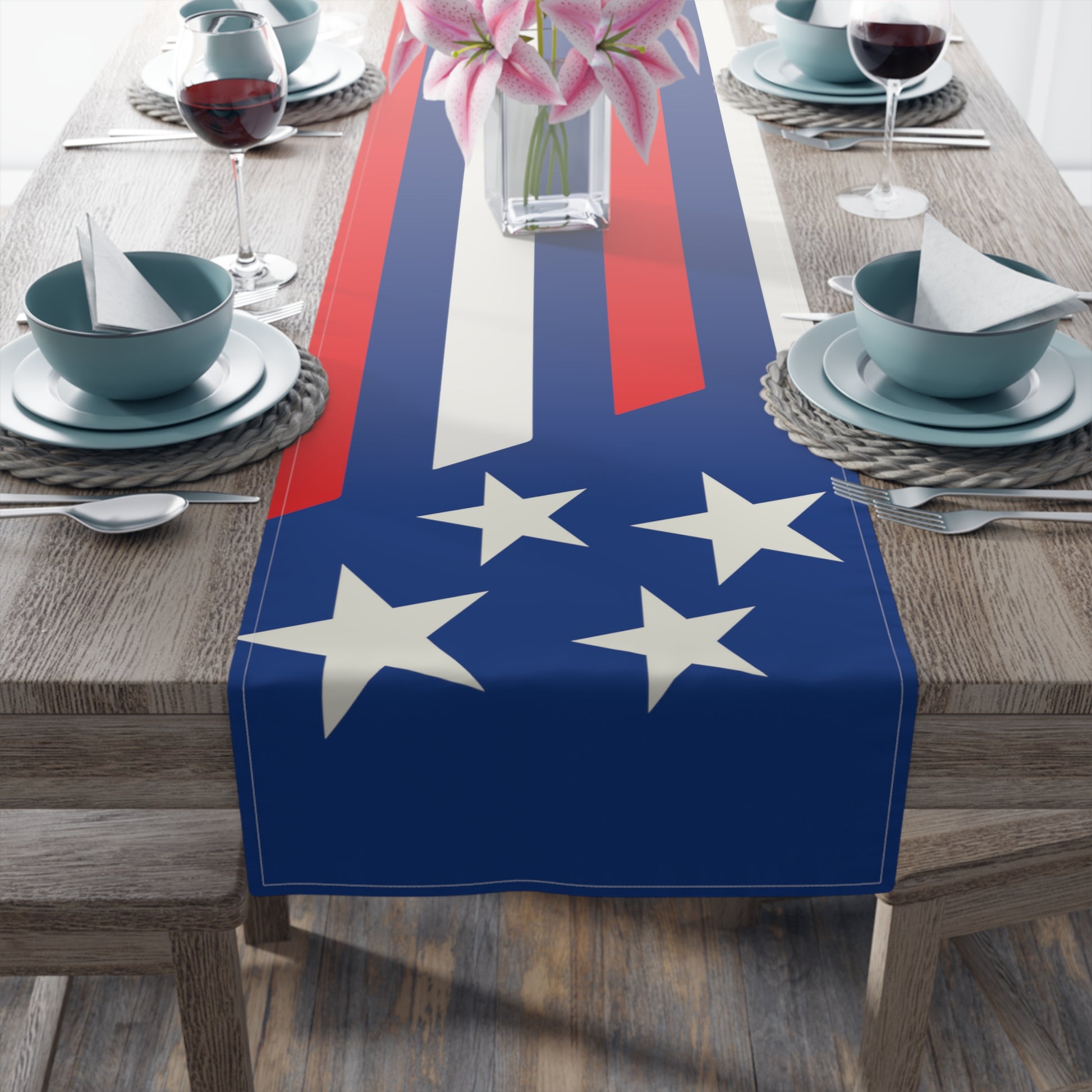 Stars & Stripes Table Runner - Misfit Marketing Designs