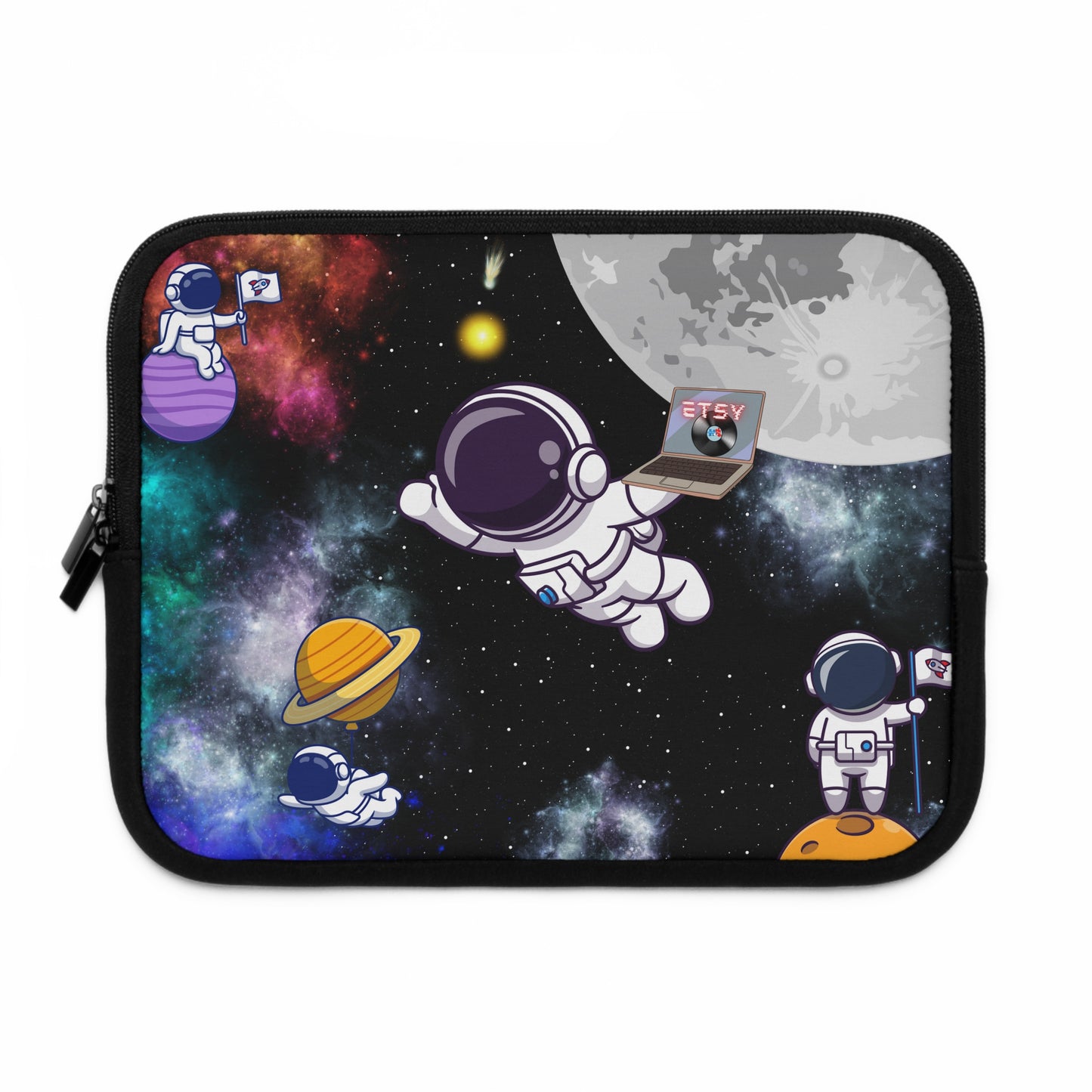 Junior Astronauts Laptop Sleeve - Misfit Marketing Designs