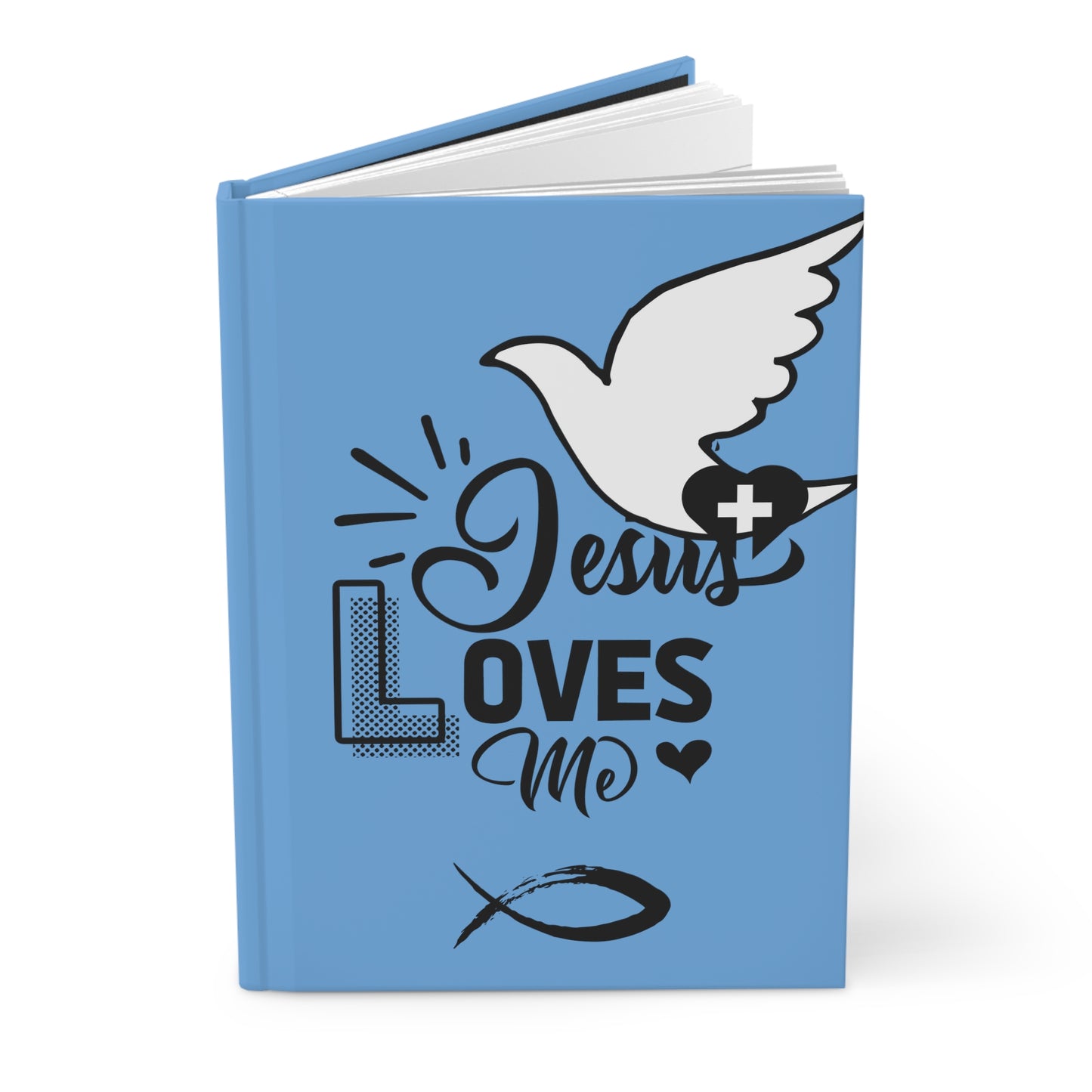 Jesus Loves Me Journal - Hardcover Inspirational Christian - Misfit Marketing Design Studios