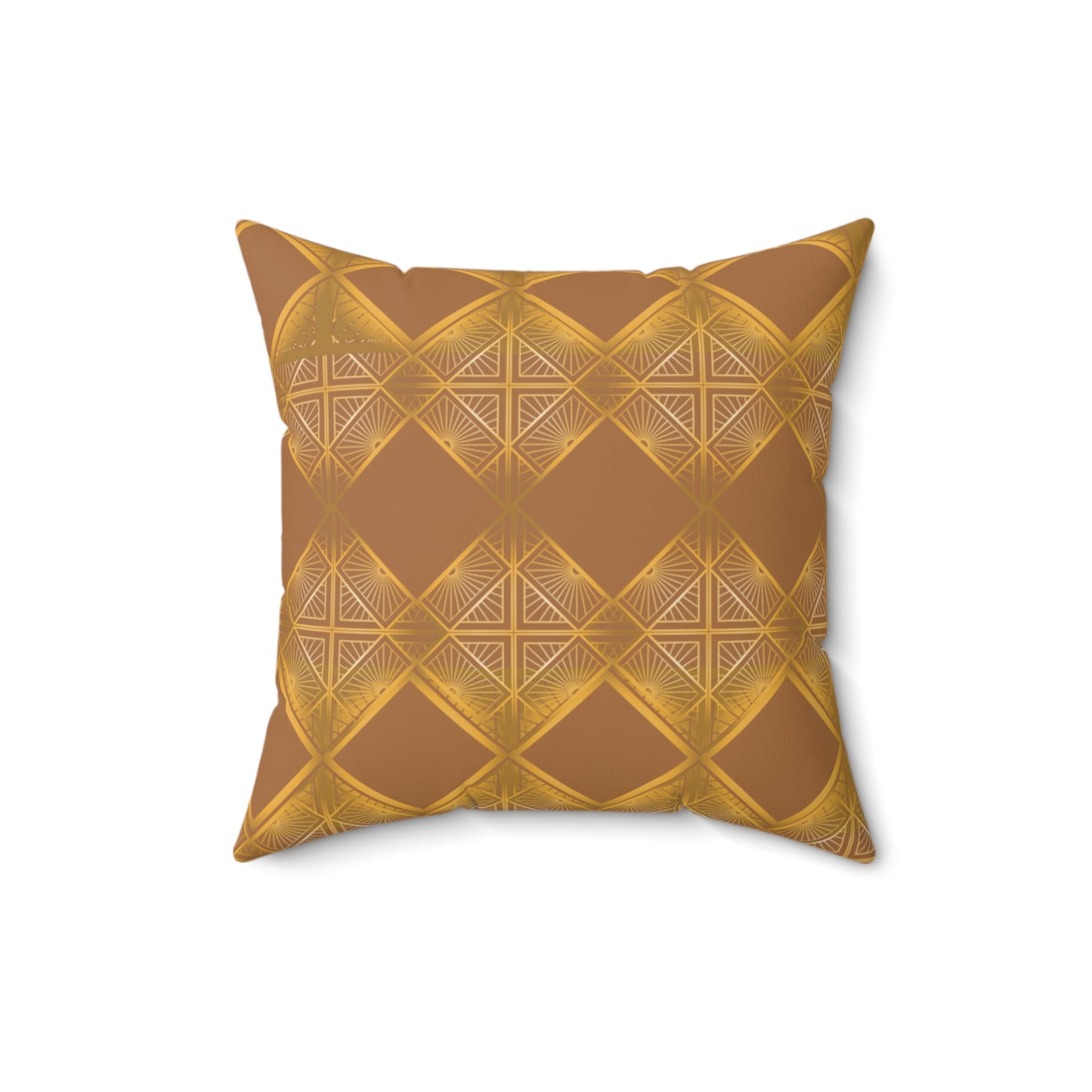 Bronze Faux Suede Square Pillow - Metallic Finish - Soft and Luxurious - Misfit Marketing Design Studios