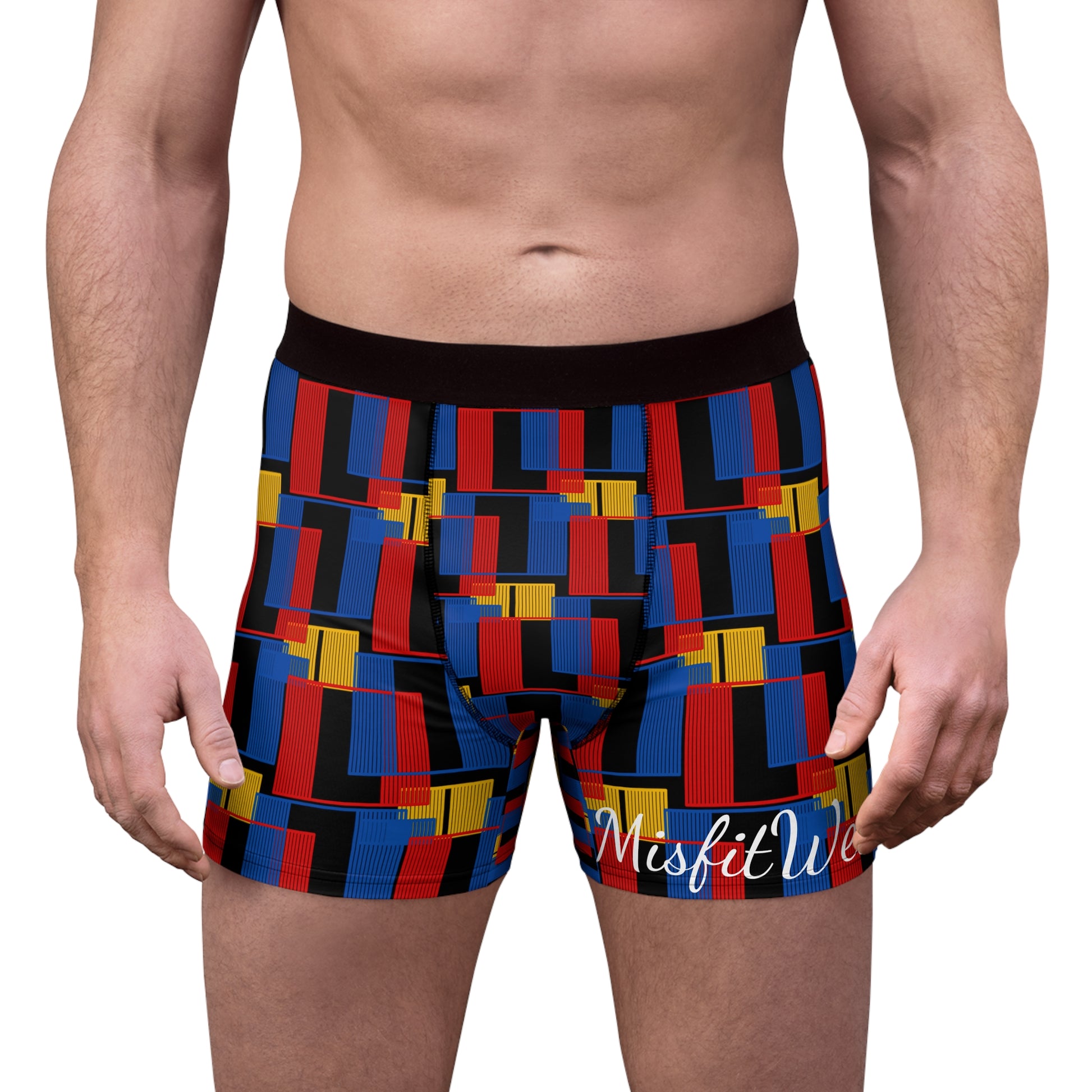 Mens MisfitWear Color-scape Boxer Briefs - Comfortable and Stylish Underwear for Everyday Wear - Misfit Marketing Design Studios