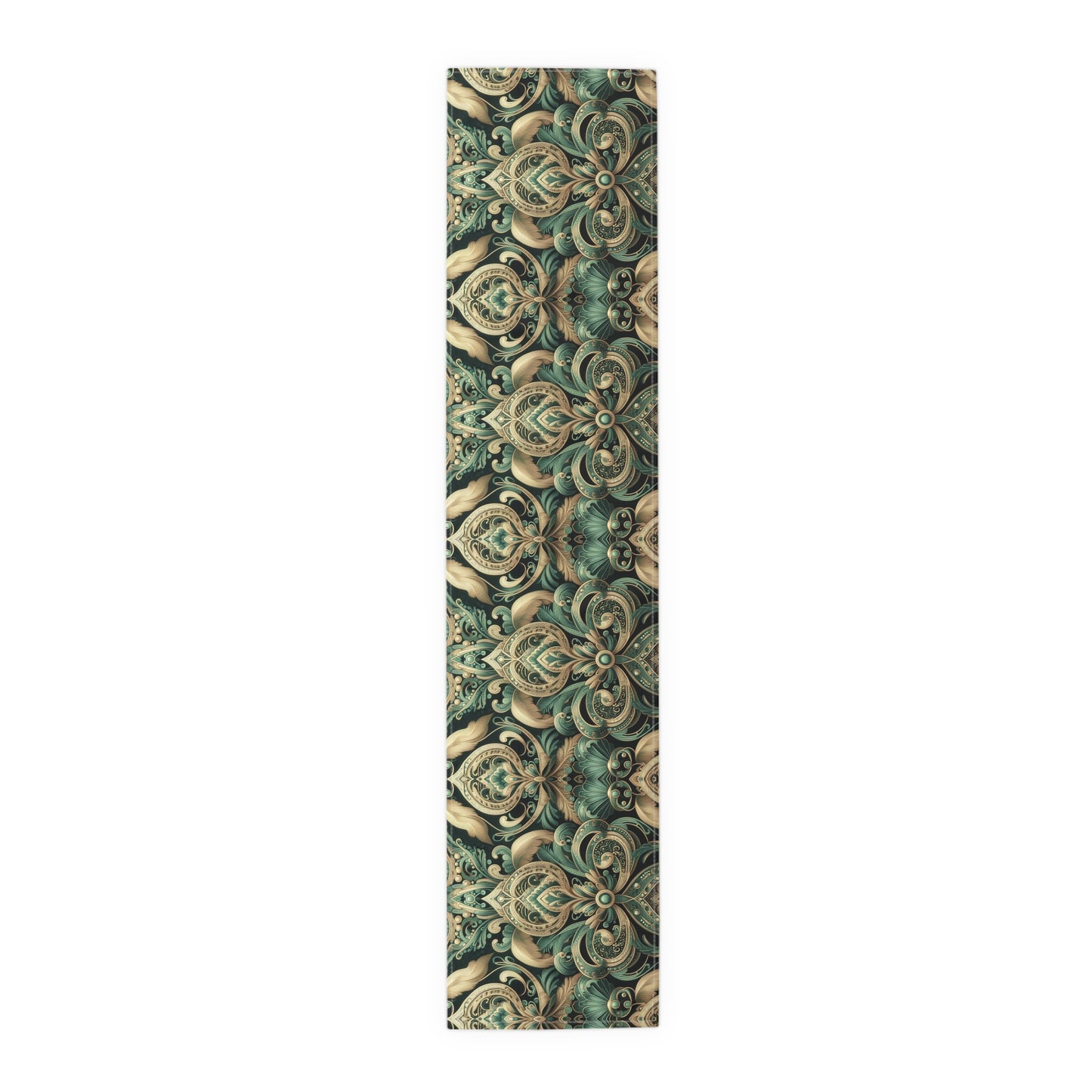 Ornate Emerald Table Runner