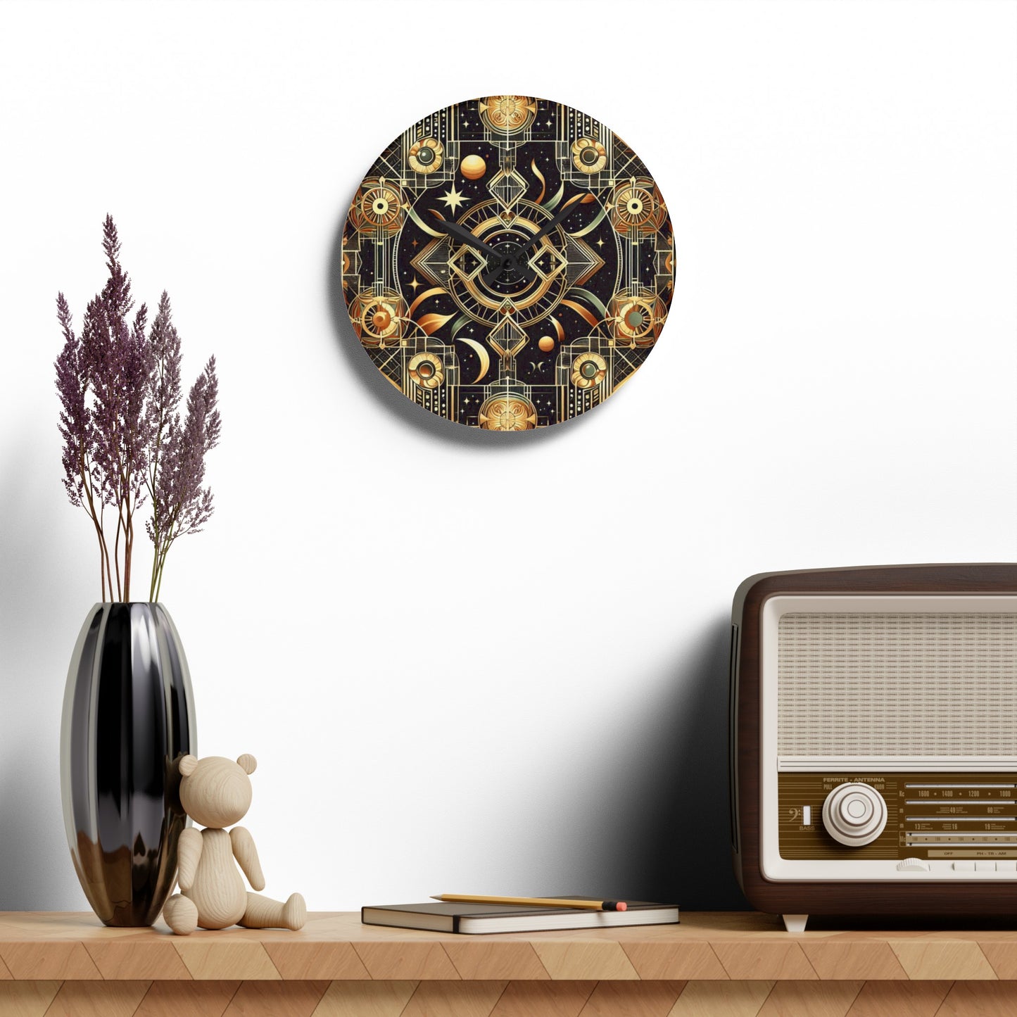 Space and Time Acrylic Wall Clock