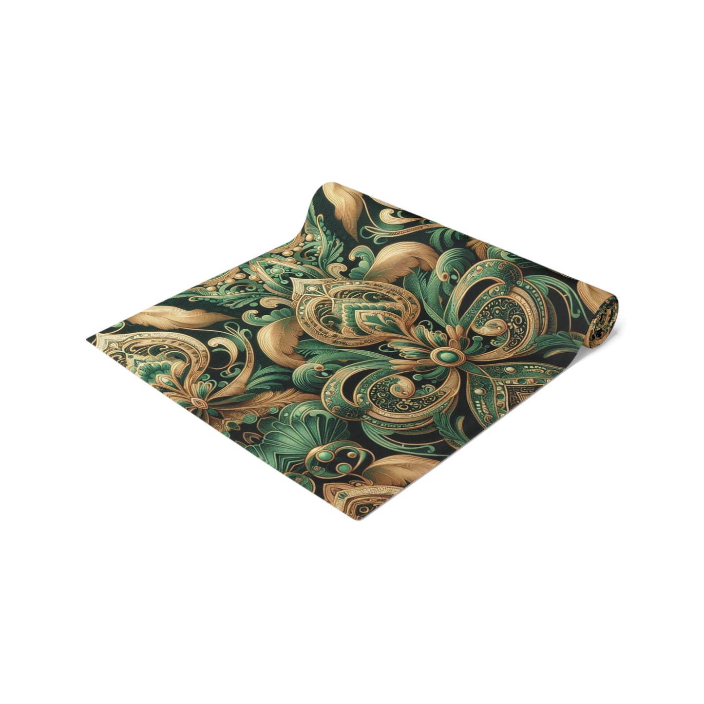 Ornate Emerald Table Runner