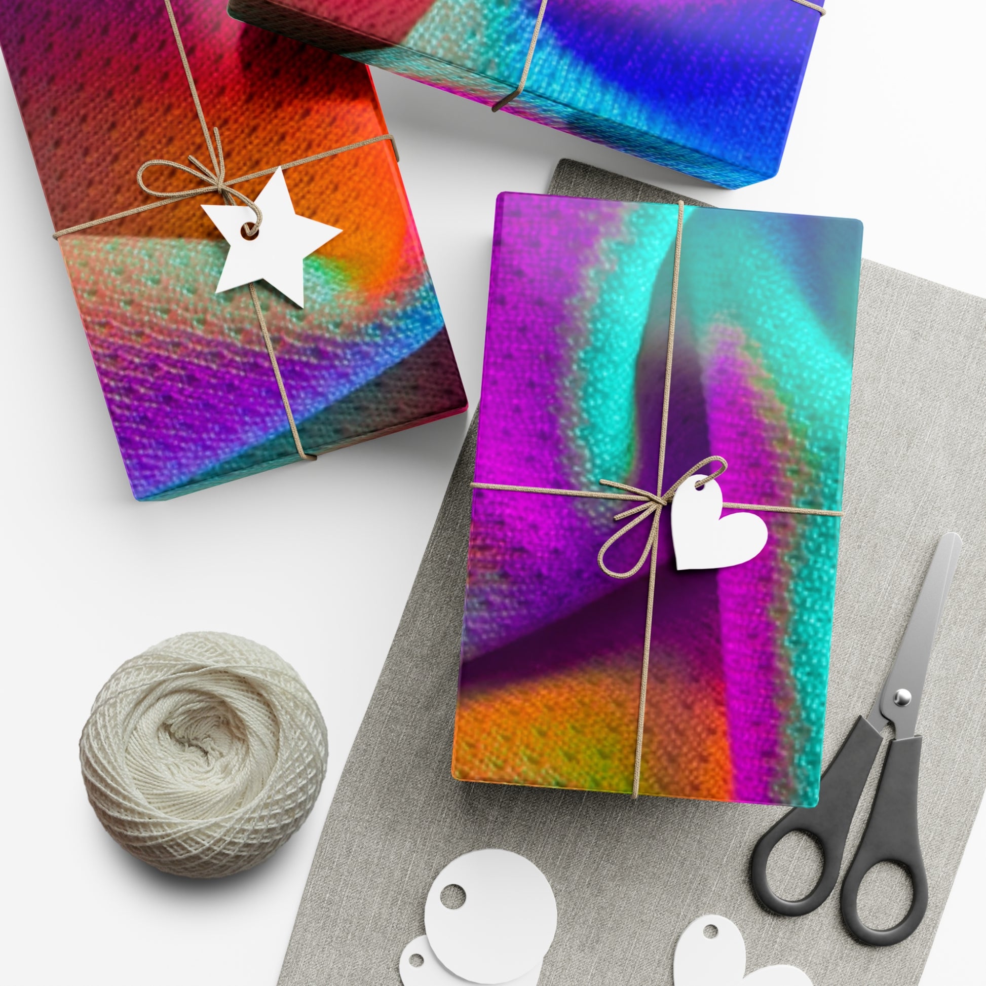 Multi Colorful Gift Wrap Paper - Misfit Marketing Design Studios