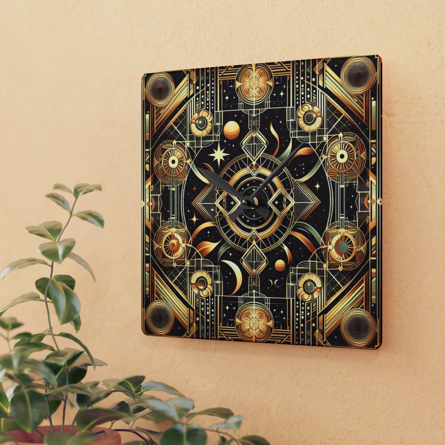 Space and Time Acrylic Wall Clock