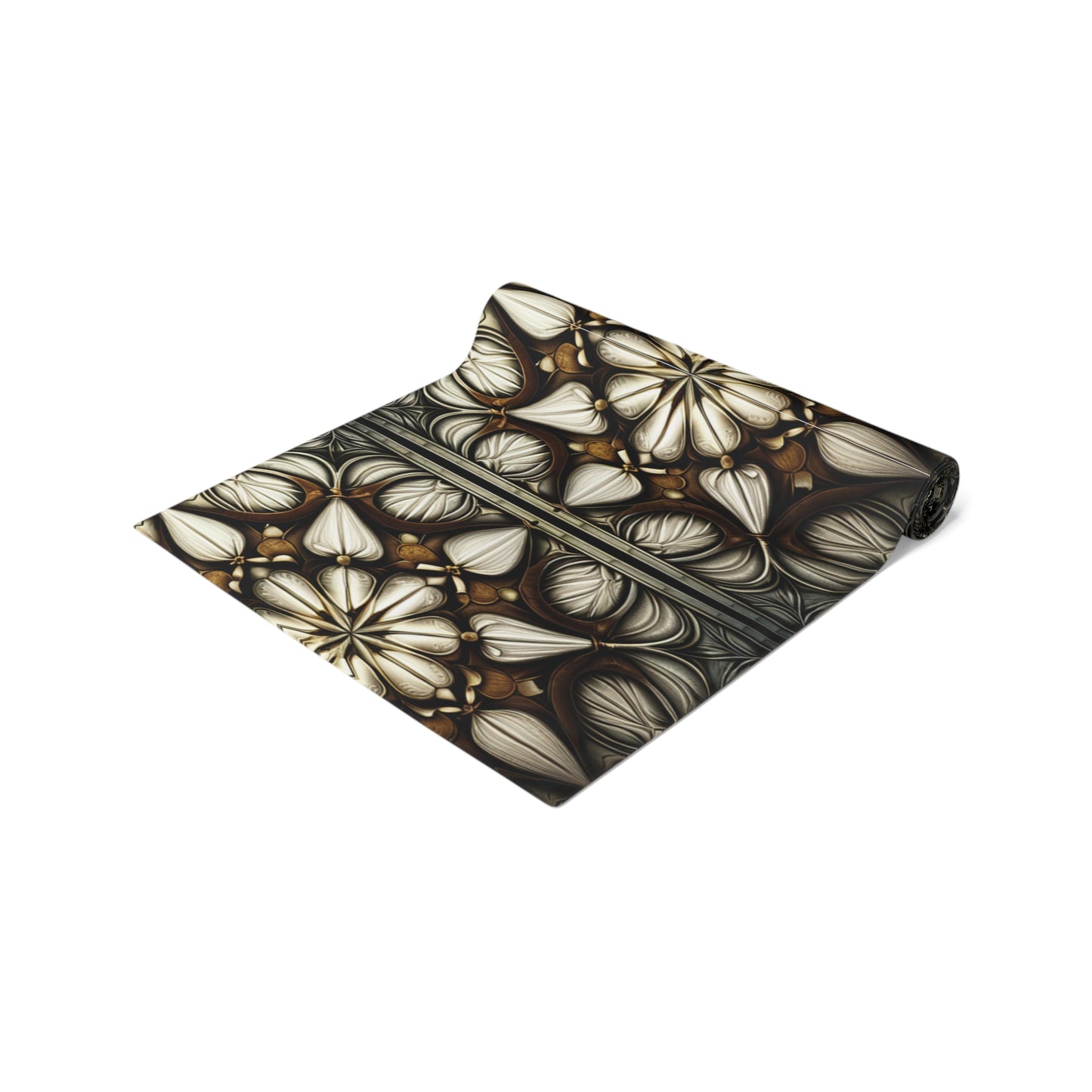 Ivory Art Deco Pattern Table Runner