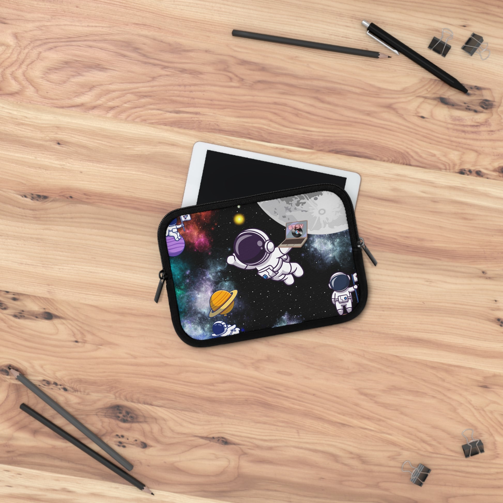 Junior Astronauts Laptop Sleeve - Misfit Marketing Designs