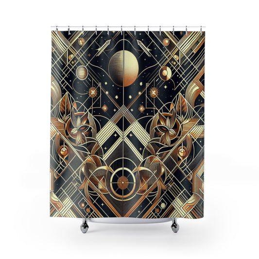 Outer Space Fantasy Shower Curtain