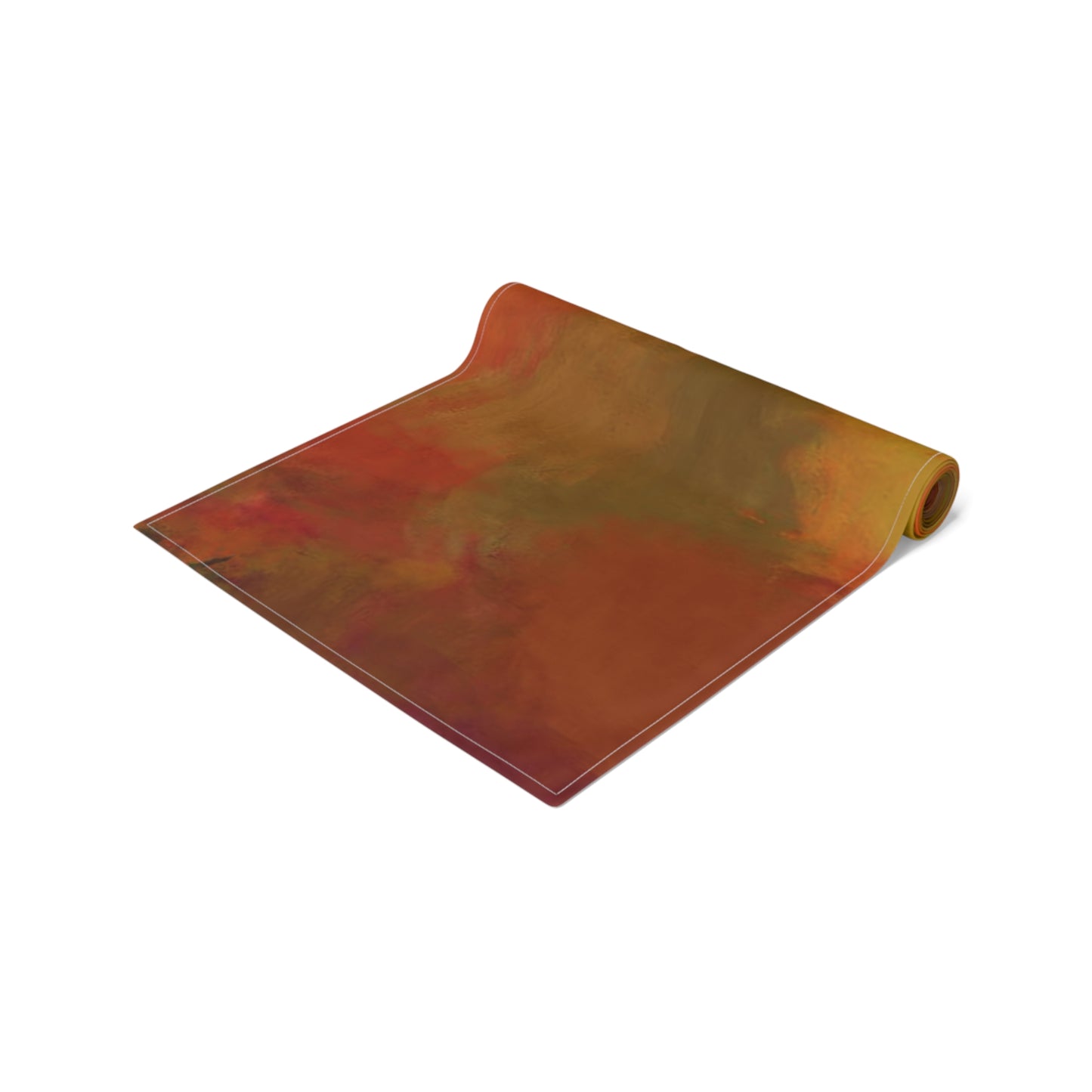 Copper Abstract Table Runner - Unique Home Decor - Handcrafted Design - Misfit Marketing Design Studios