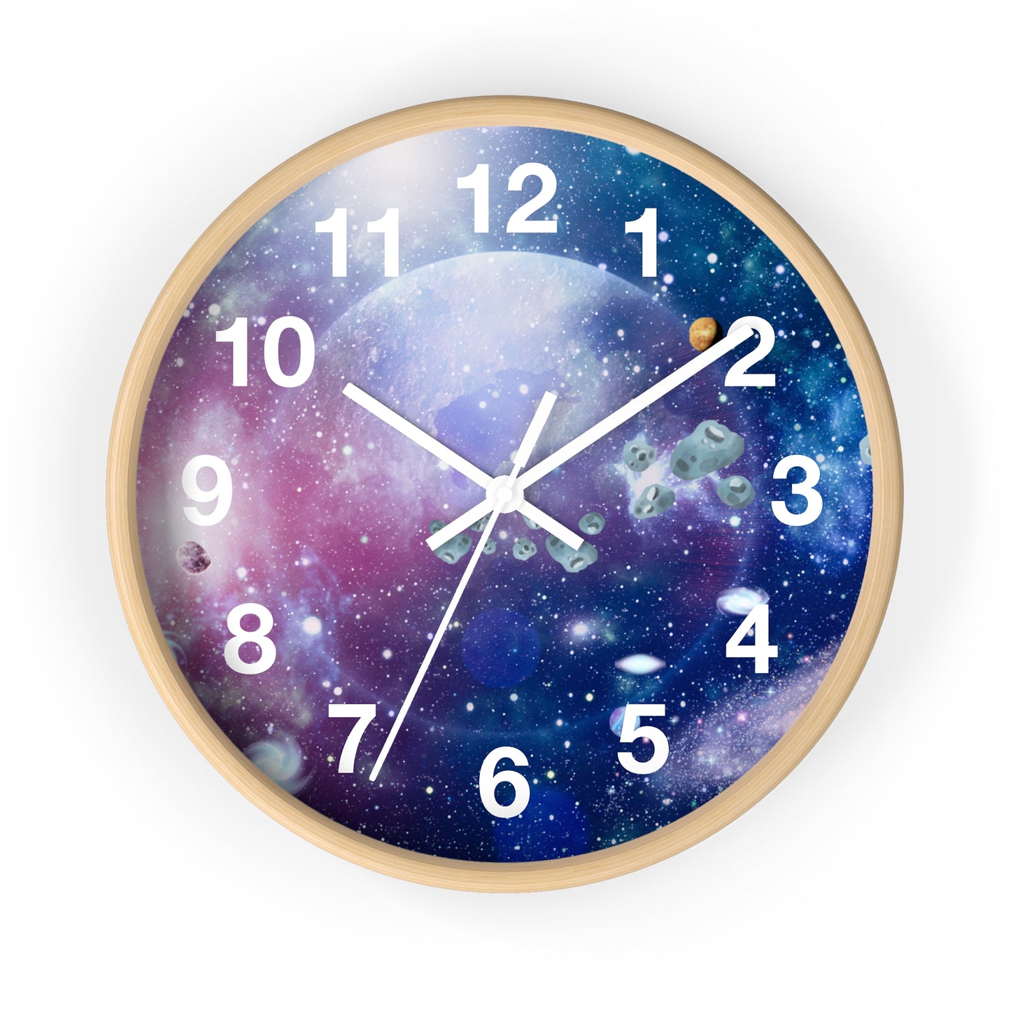 Space and Time Wall Clock - Modern Home Decor Accessory - Misfit Marketing Design Studios