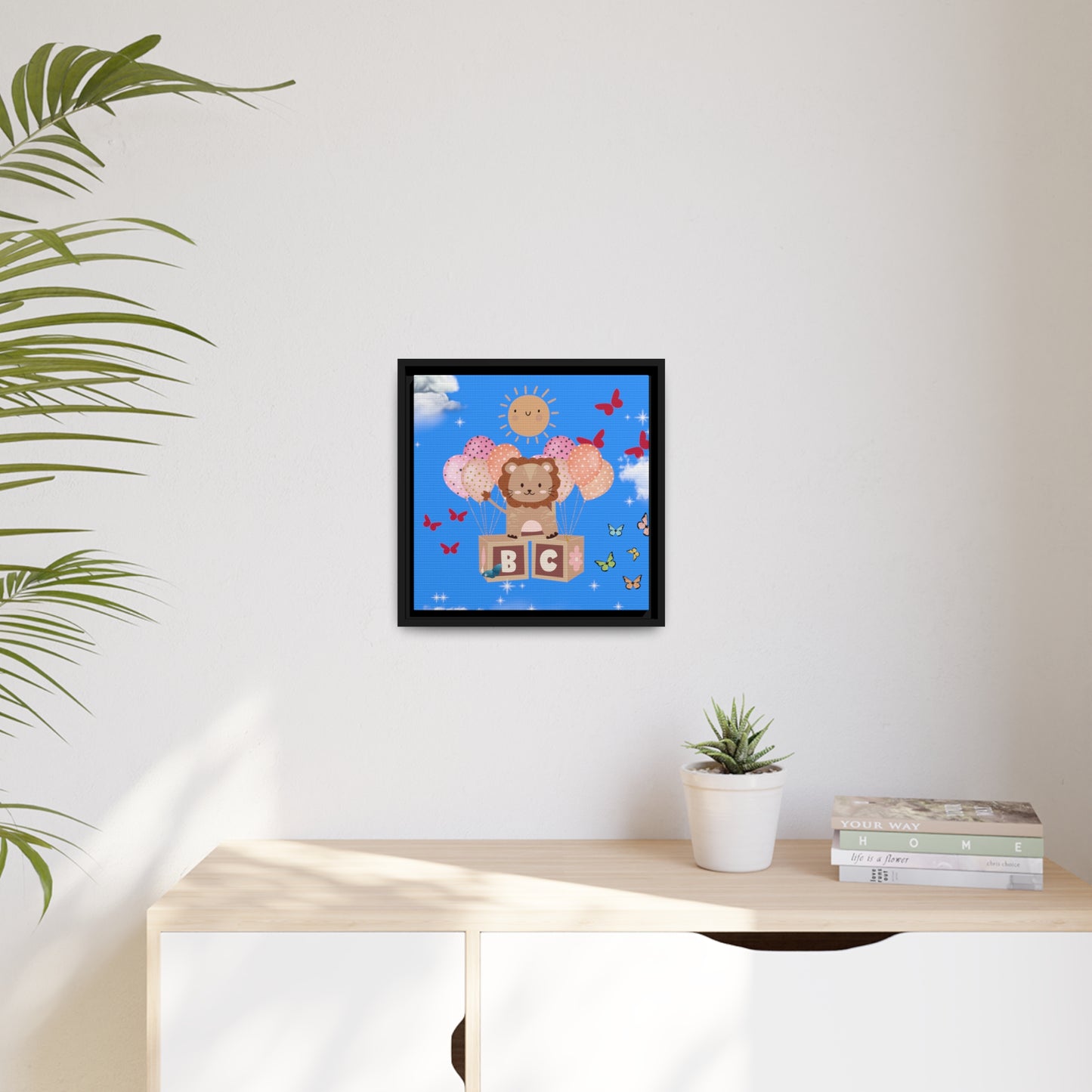 Lion Balloon Flight Matte Canvas - Misfit Marketing Designs