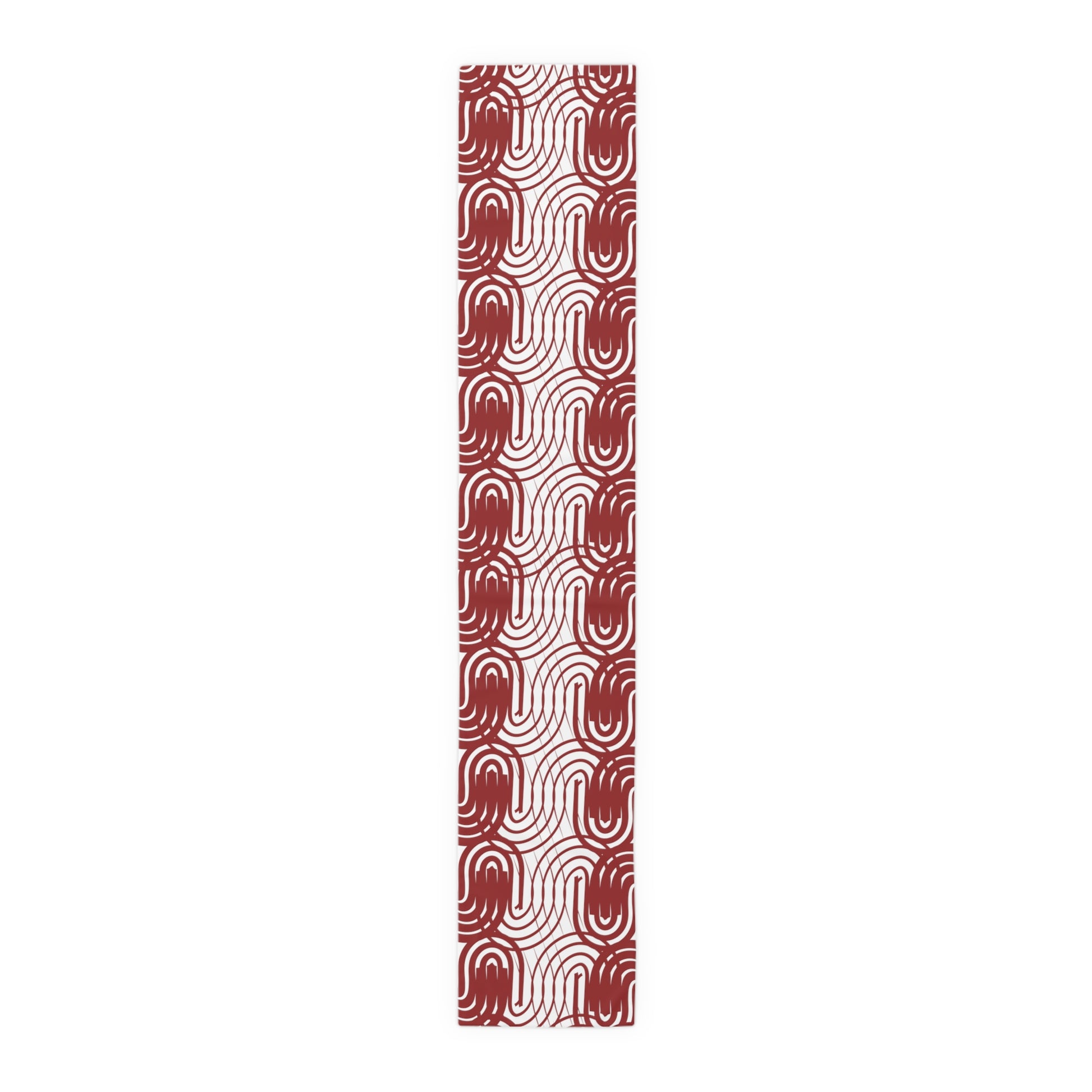 Burgundy Lines Table Runner - Elegant and Stylish - Misfit Marketing Design Studios