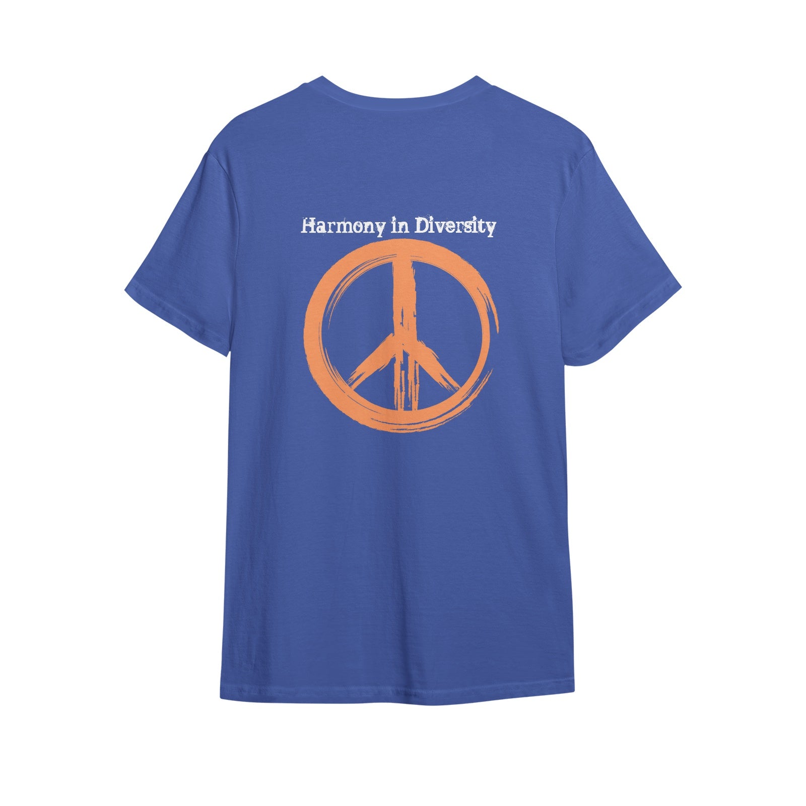 Mens Premium Cotton T-Shirt - Peace and Diversity Design - Misfit Marketing Design Studios