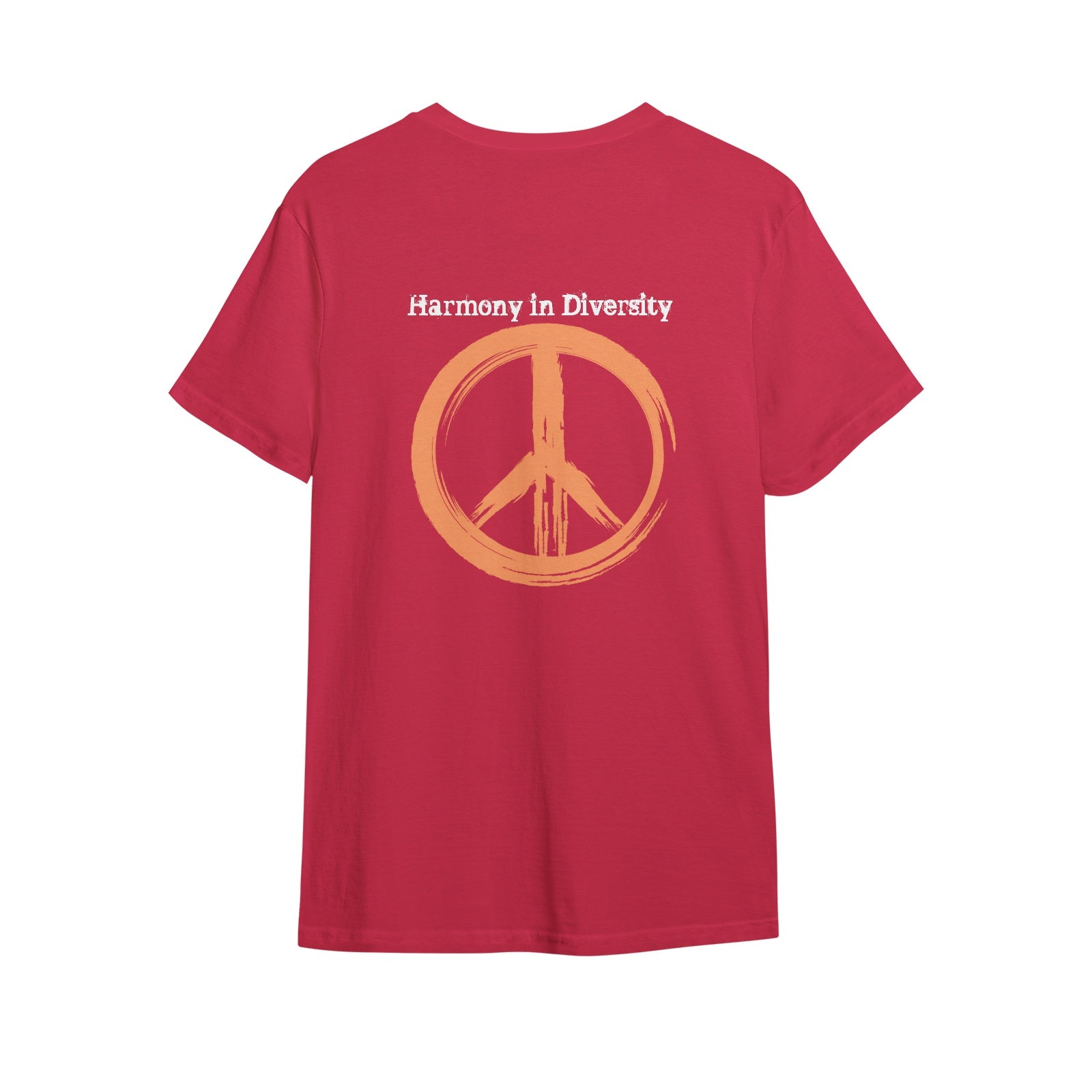 Mens Premium Cotton T-Shirt - Peace and Diversity Design - Misfit Marketing Design Studios