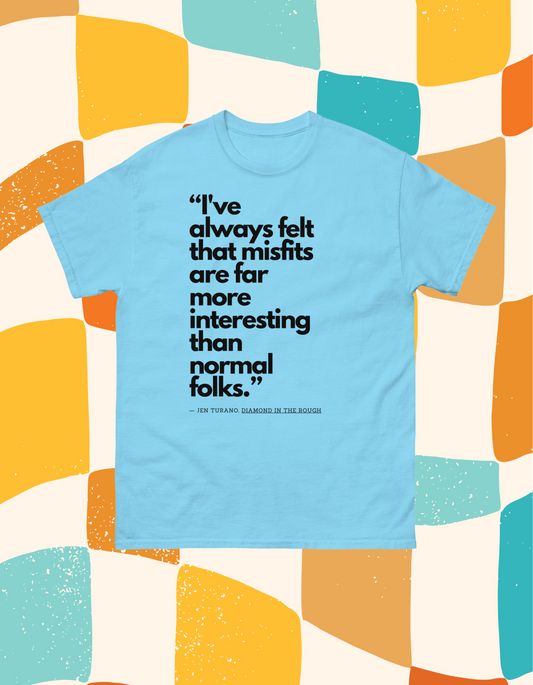 Mens Misfit Quotes Tee - Classic Style for the Bold and Quirky - Misfit Marketing Design Studios