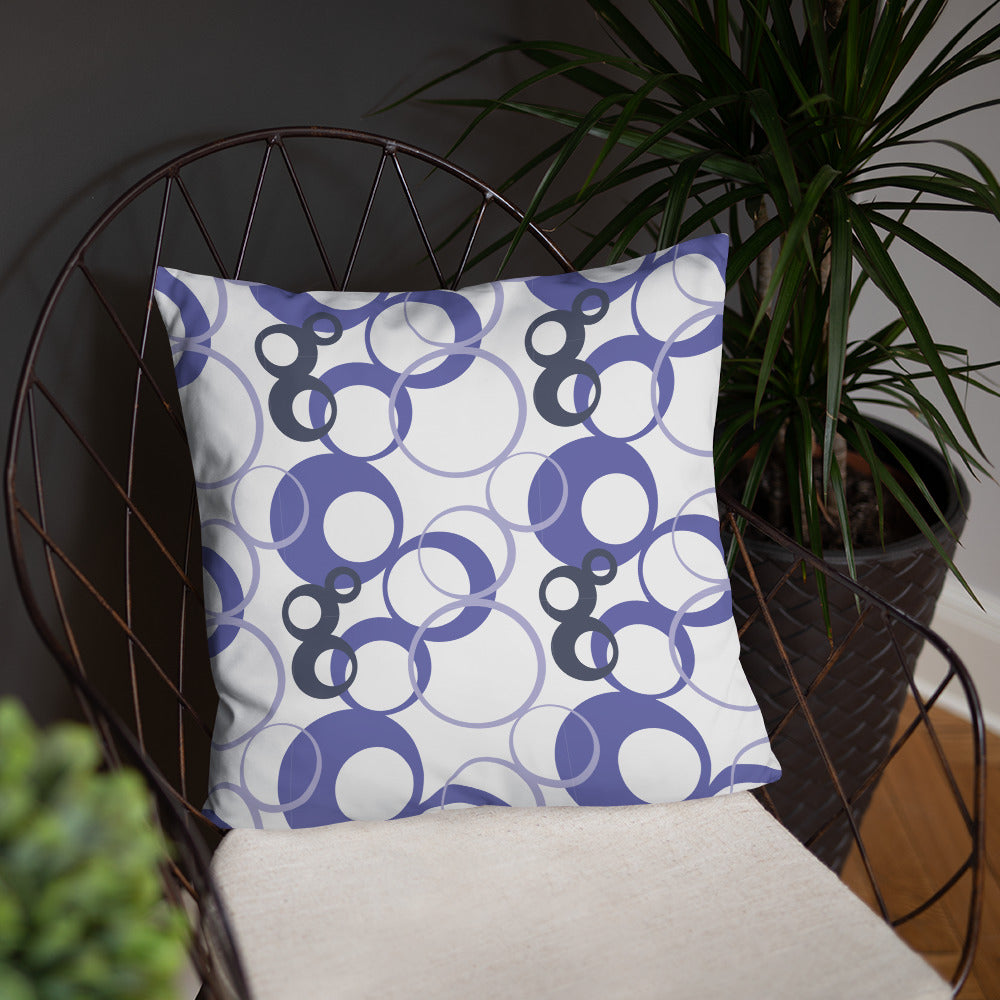 Overlapping Rings Basic Pillow - Misfit Marketing Designs