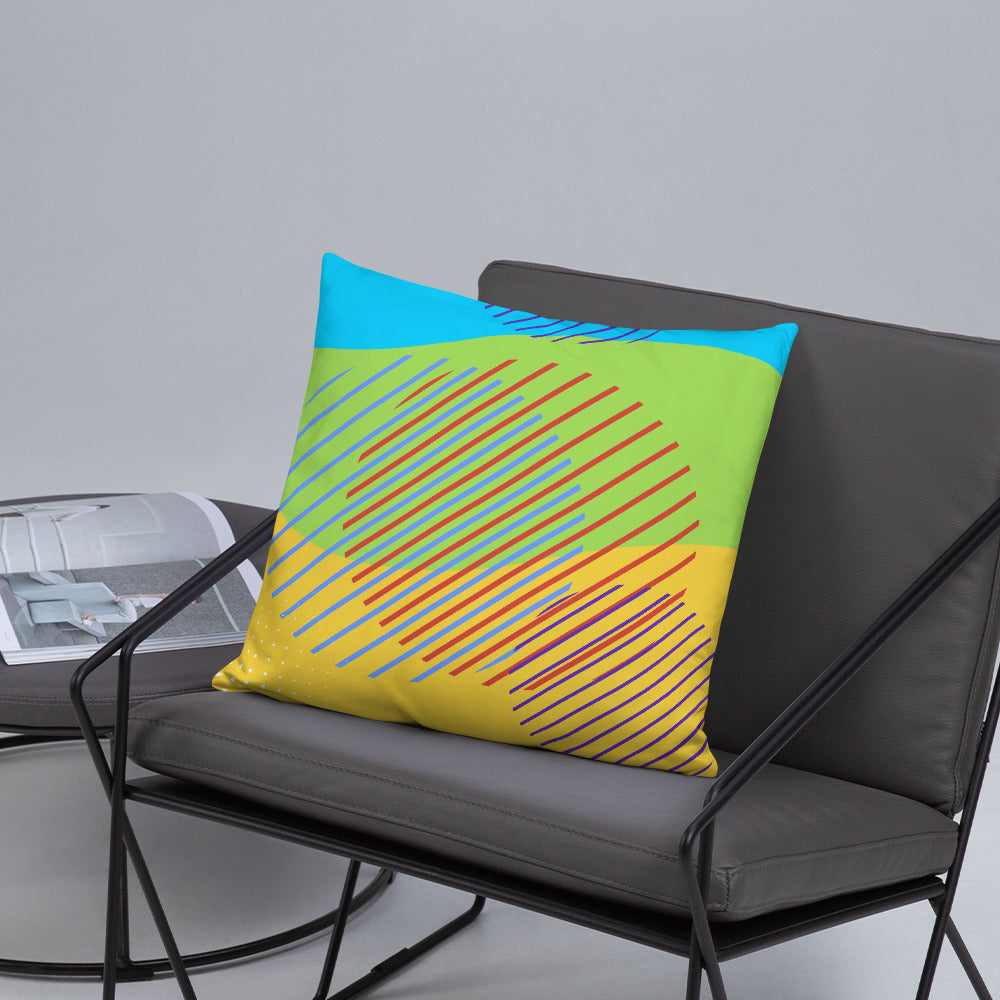 Bright Abstract Pillow - Misfit Marketing Designs