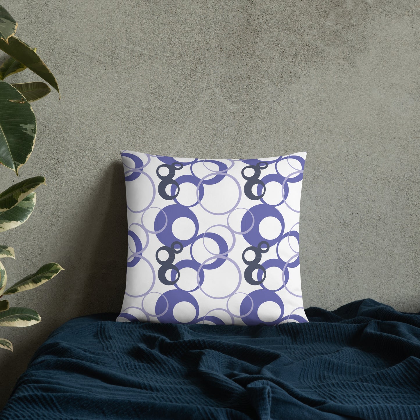 Overlapping Rings Basic Pillow - Misfit Marketing Designs