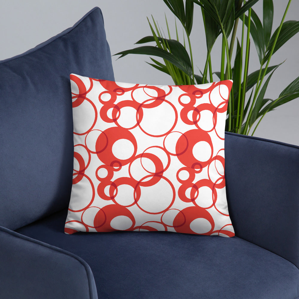 Overlapping Rings Basic Pillow - Misfit Marketing Designs