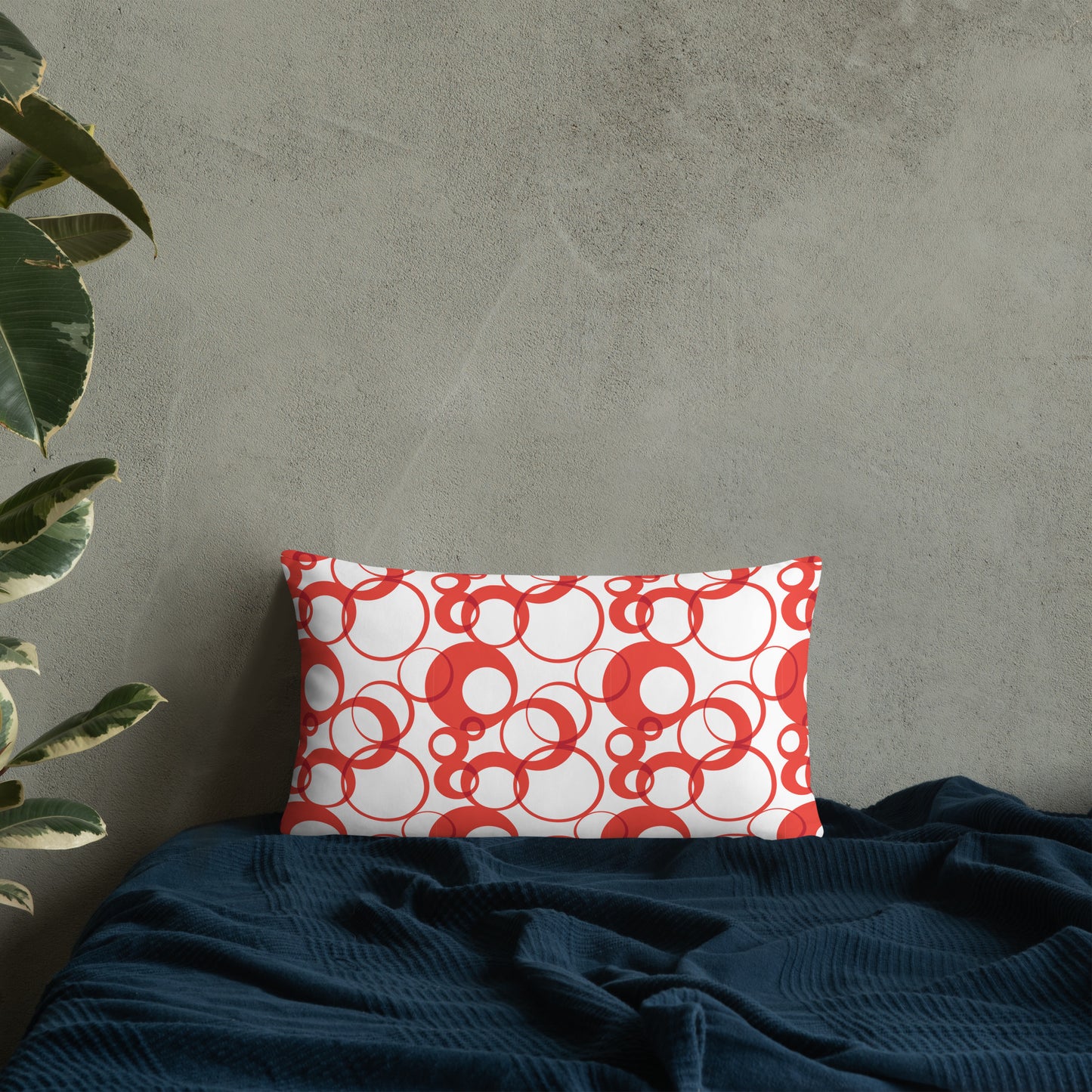 Overlapping Rings Basic Pillow - Misfit Marketing Designs