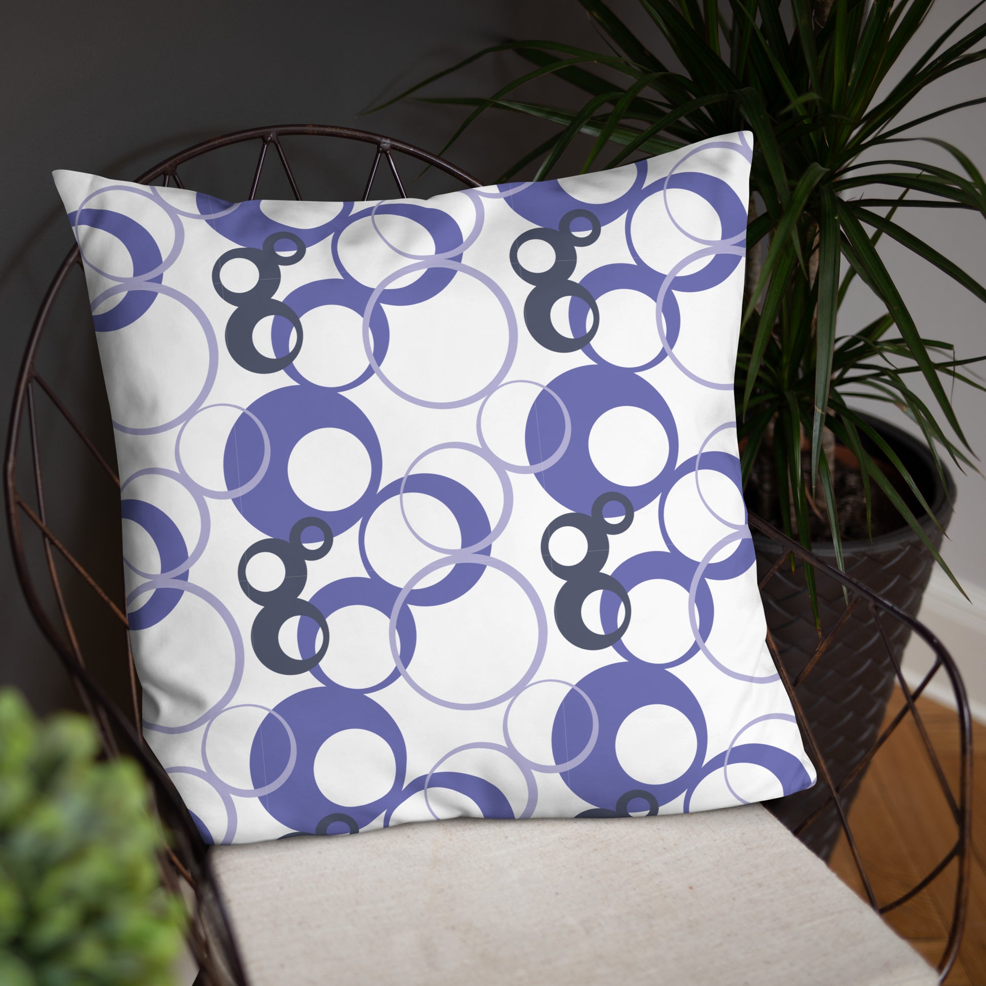 Overlapping Rings Basic Pillow - Misfit Marketing Designs