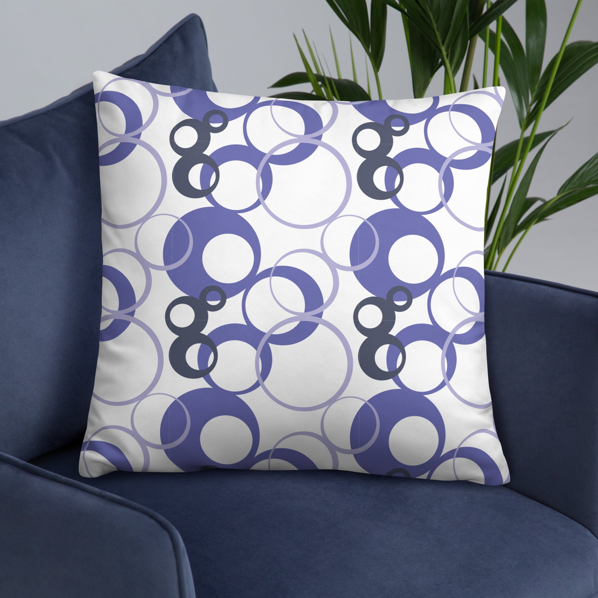 Overlapping Rings Basic Pillow - Misfit Marketing Designs