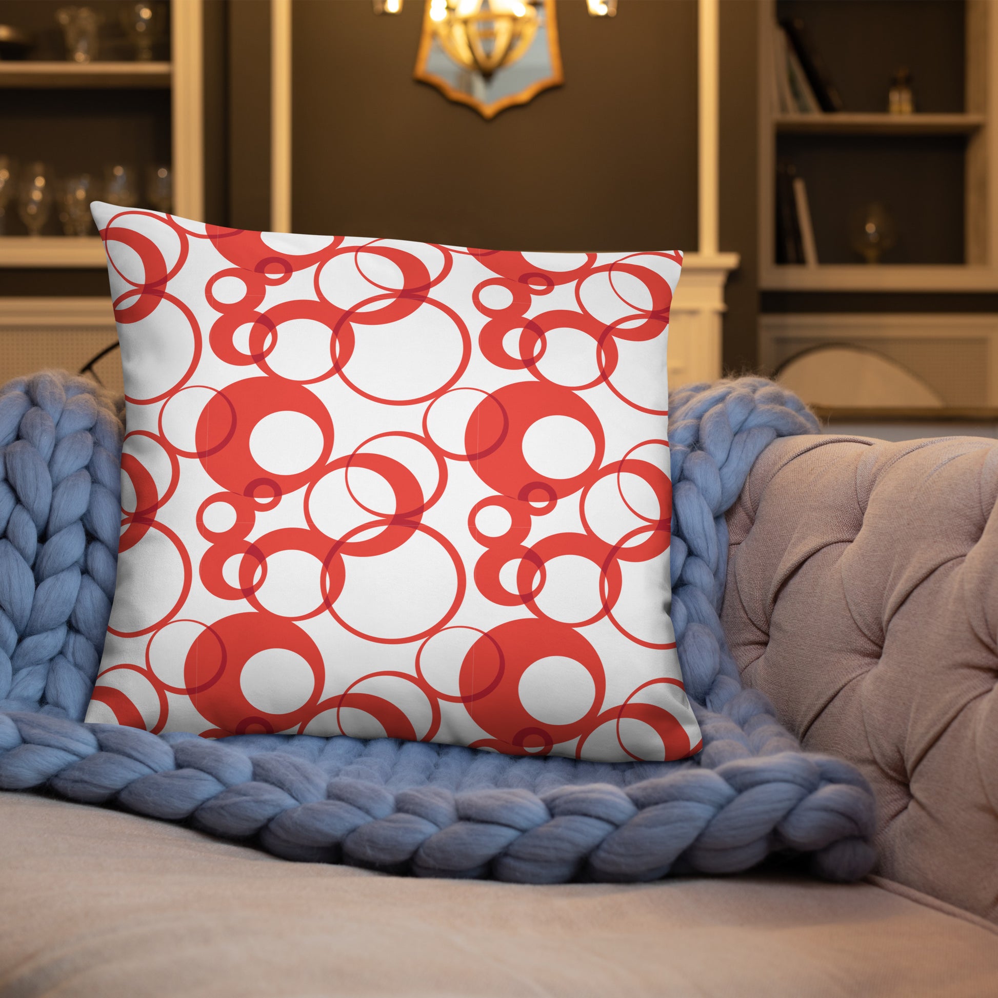 Overlapping Rings Basic Pillow - Misfit Marketing Designs