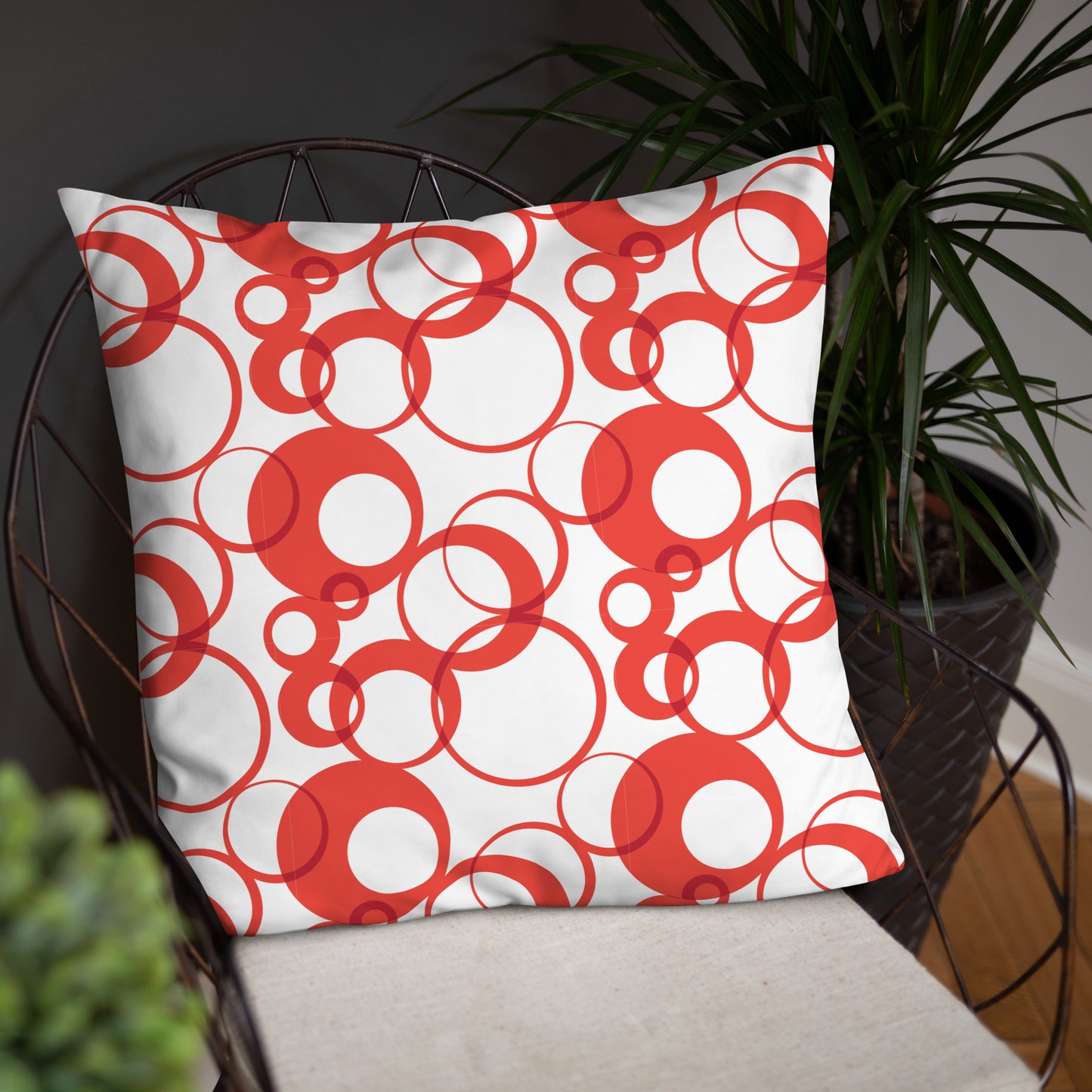 Overlapping Rings Basic Pillow - Misfit Marketing Designs