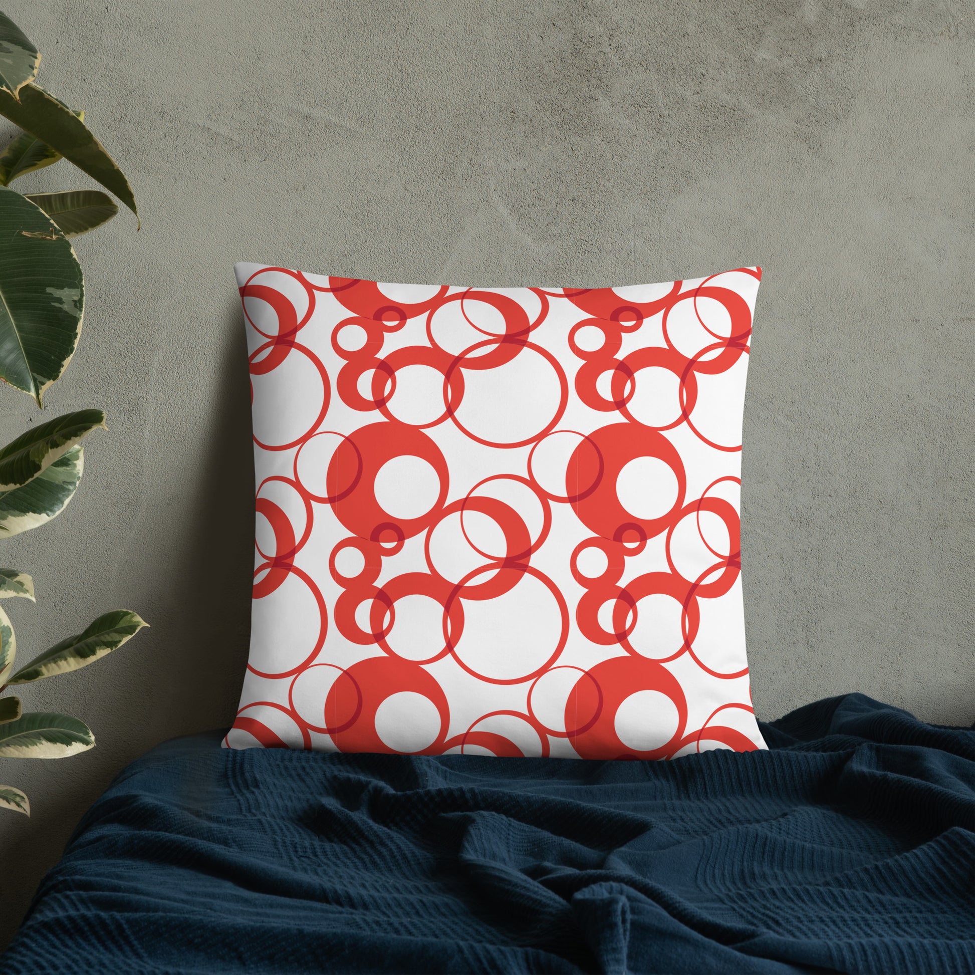 Overlapping Rings Basic Pillow - Misfit Marketing Designs