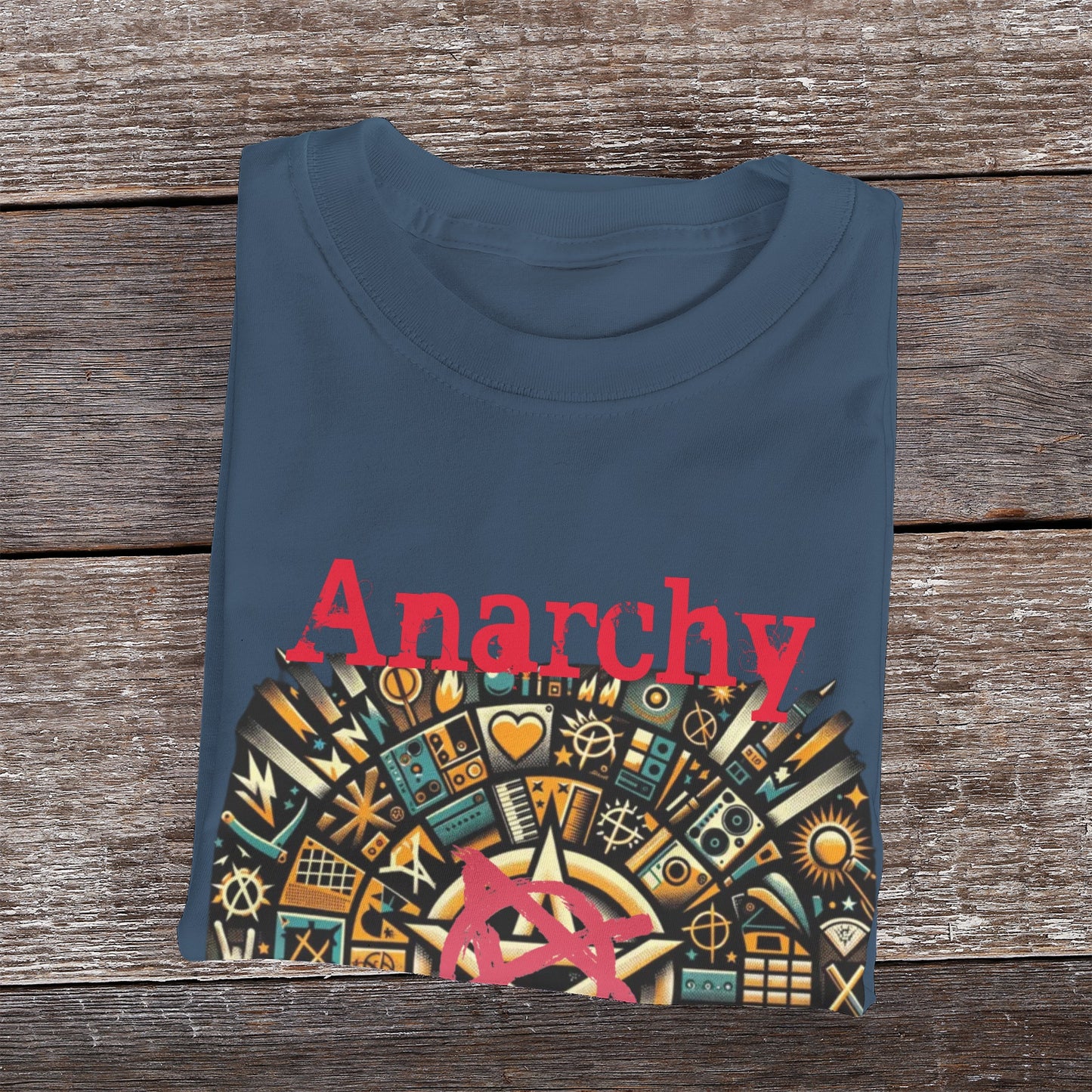 Premium Anarchy Cotton T-Shirt - An Iconic Punk Style Must-Have - Misfit Marketing Design Studios