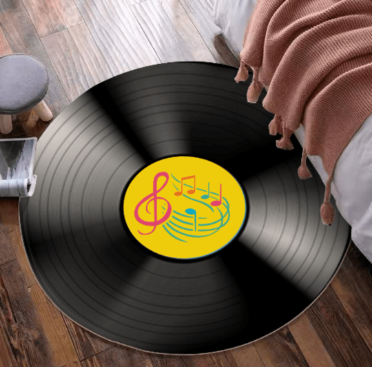 Personalized Vinyl Record Foldable Mat - Customizable Record Mat for Music Lovers - Misfit Marketing Design Studios