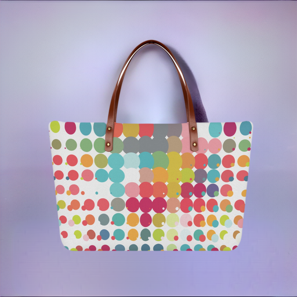 Bold & Bright Patterned Tote Bag - Misfit Marketing Design Studios