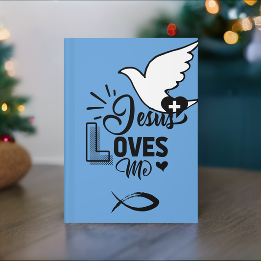 Jesus Loves Me Journal - Hardcover Inspirational Christian - Misfit Marketing Design Studios