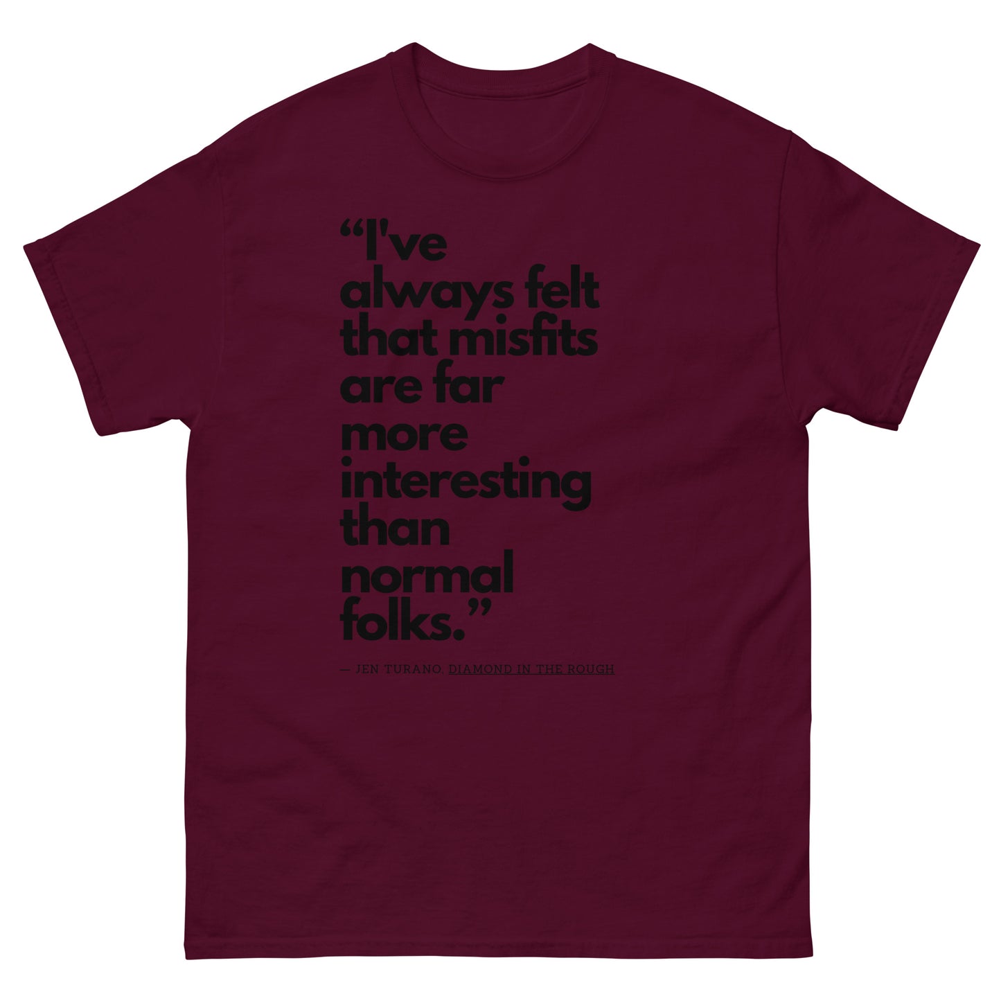 Mens Misfit Quotes Tee - Classic Style for the Bold and Quirky - Misfit Marketing Design Studios