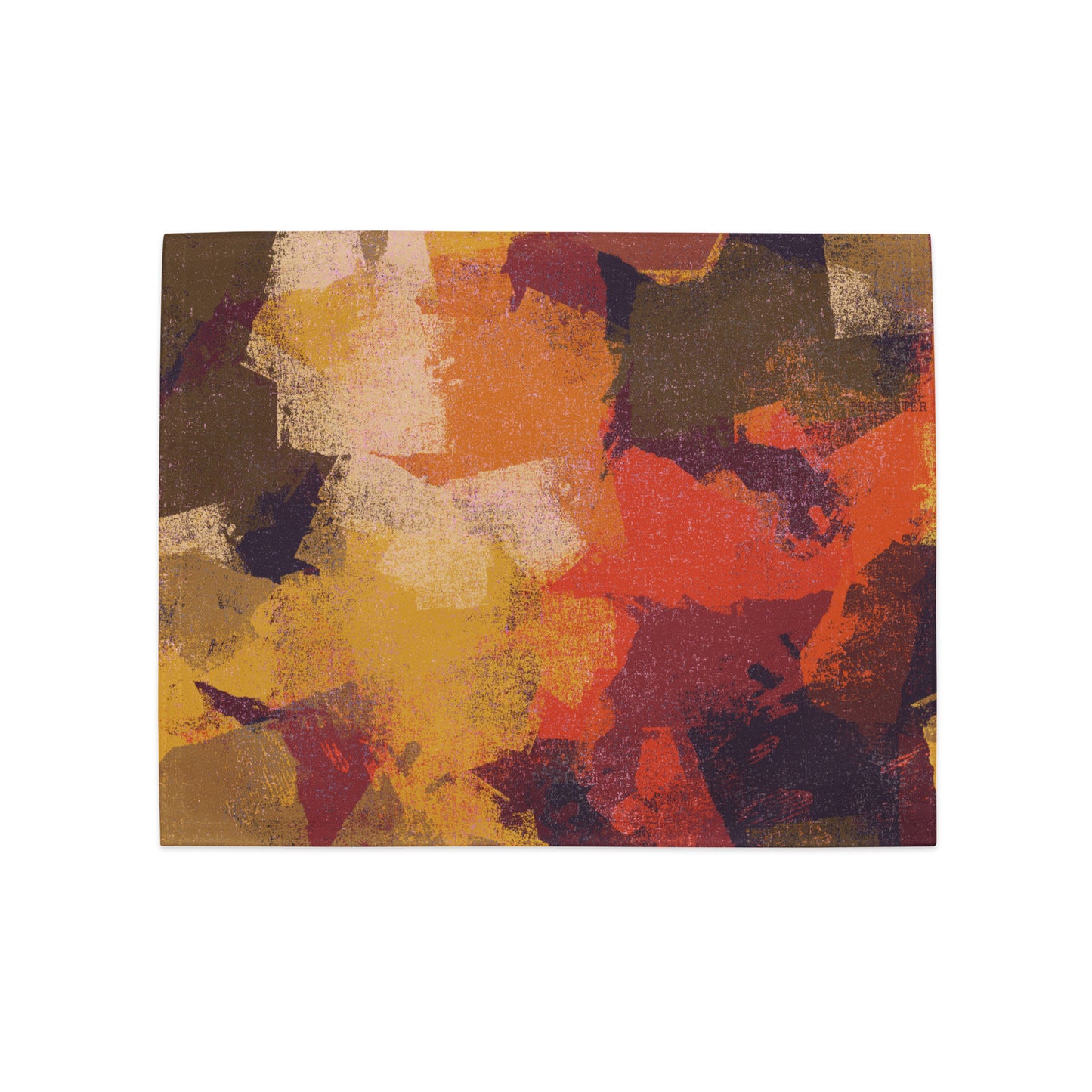 Autumn Abstract Placemat Set - Vibrant Fall Table Decor - Misfit Marketing Design Studios