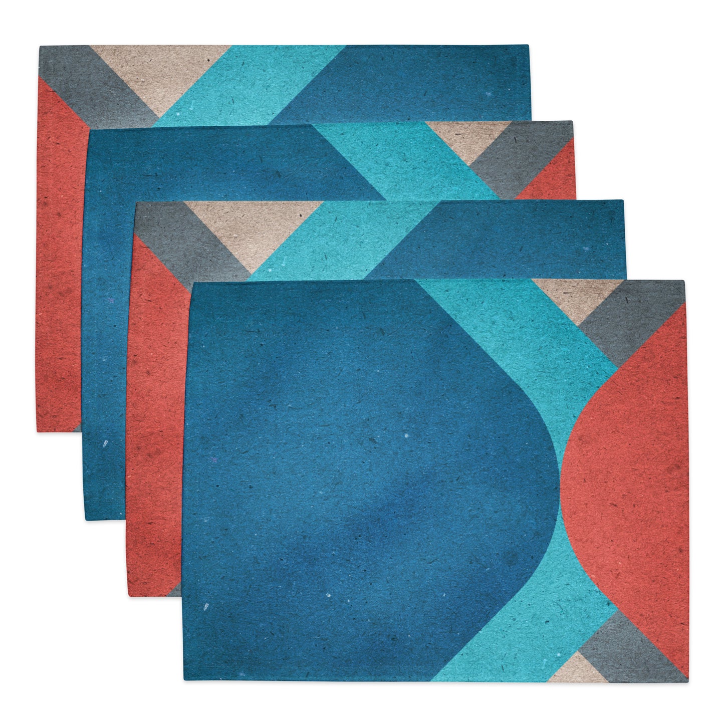 Retro Abstract Placemat Set - Modern Design for Dining Tables - Misfit Marketing Design Studios