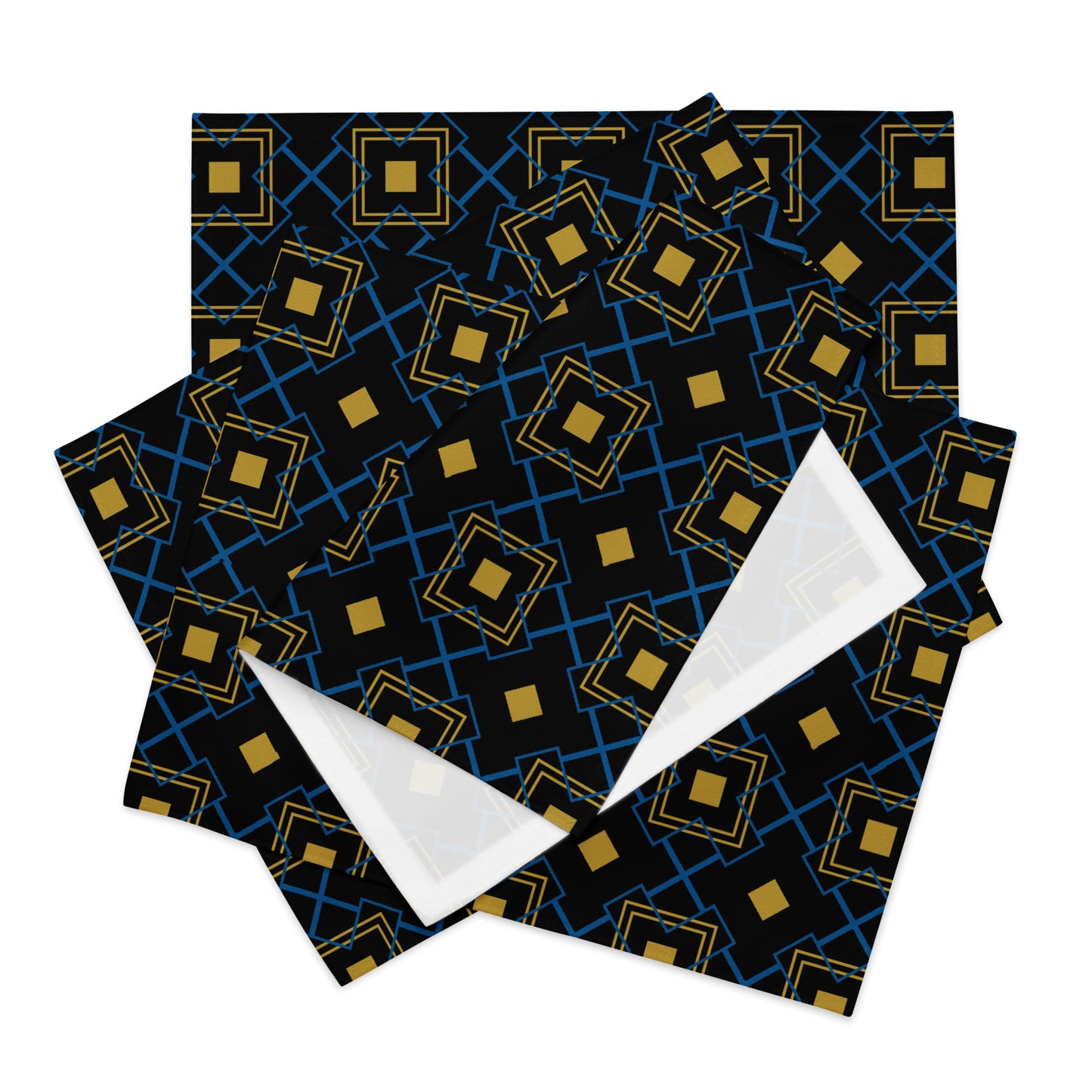 Black and Gold Art Deco Placemat Set - Elegant Table Decor for Any Occasion - Misfit Marketing Design Studios