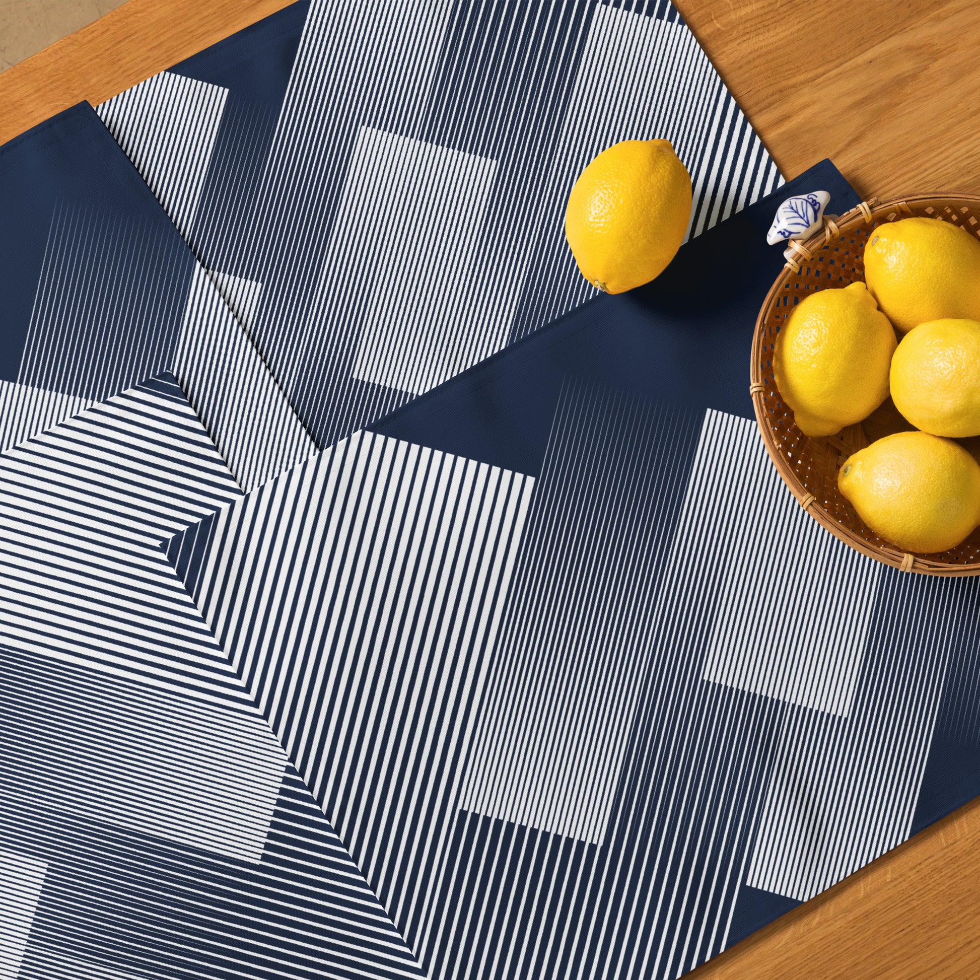 Dark Blue Abstract Placemat Set - Misfit Marketing Design Studios