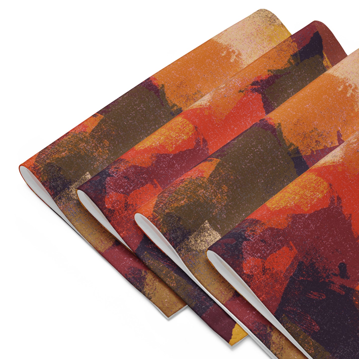 Autumn Abstract Placemat Set - Vibrant Fall Table Decor - Misfit Marketing Design Studios