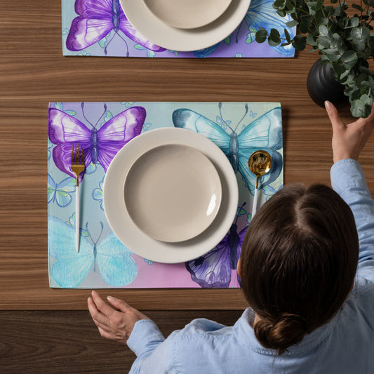 Abstract Butterflies Placemat Set