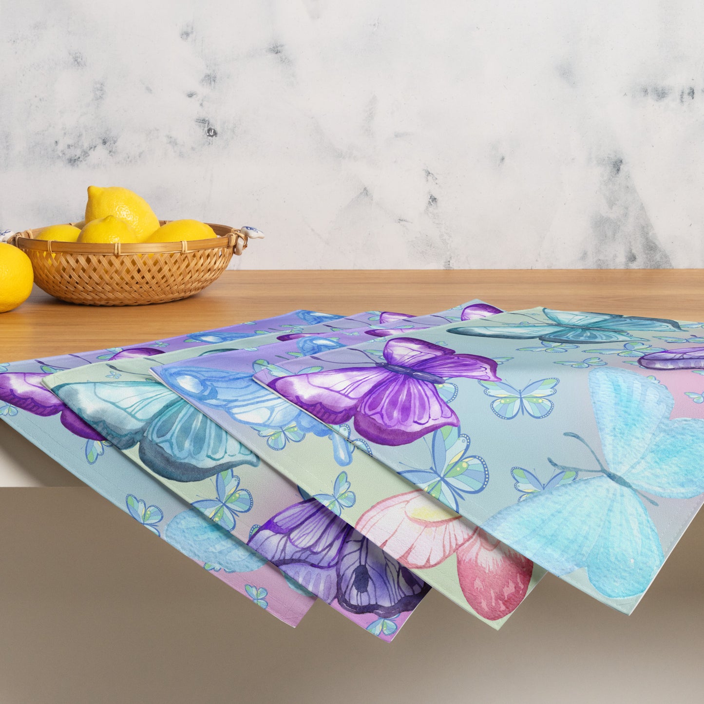 Abstract Butterflies Placemat Set