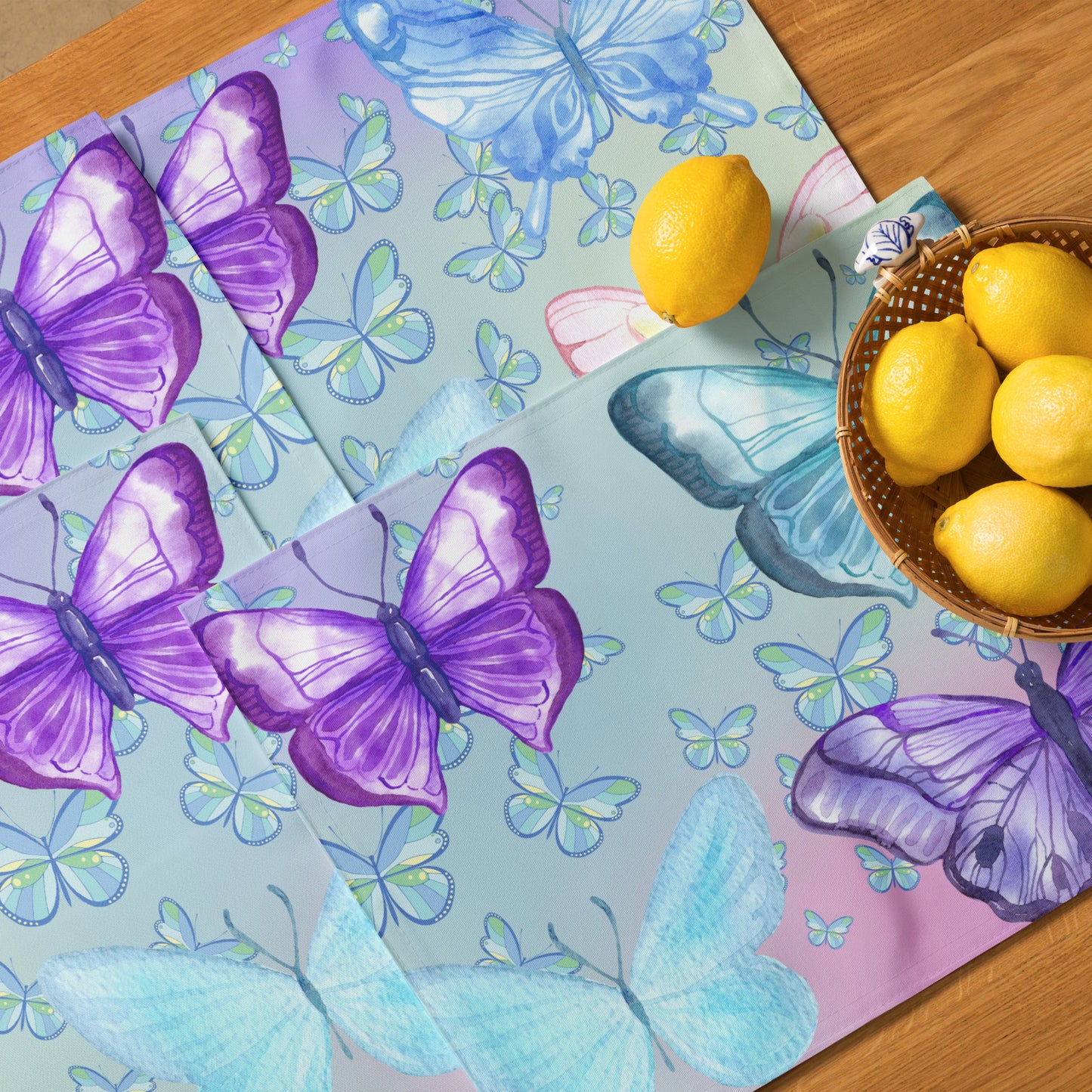 Abstract Butterflies Placemat Set