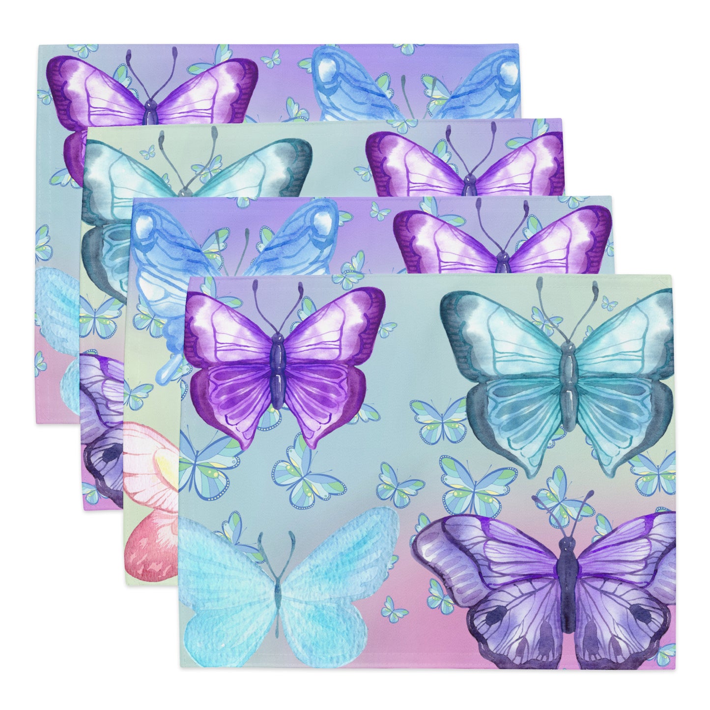 Abstract Butterflies Placemat Set